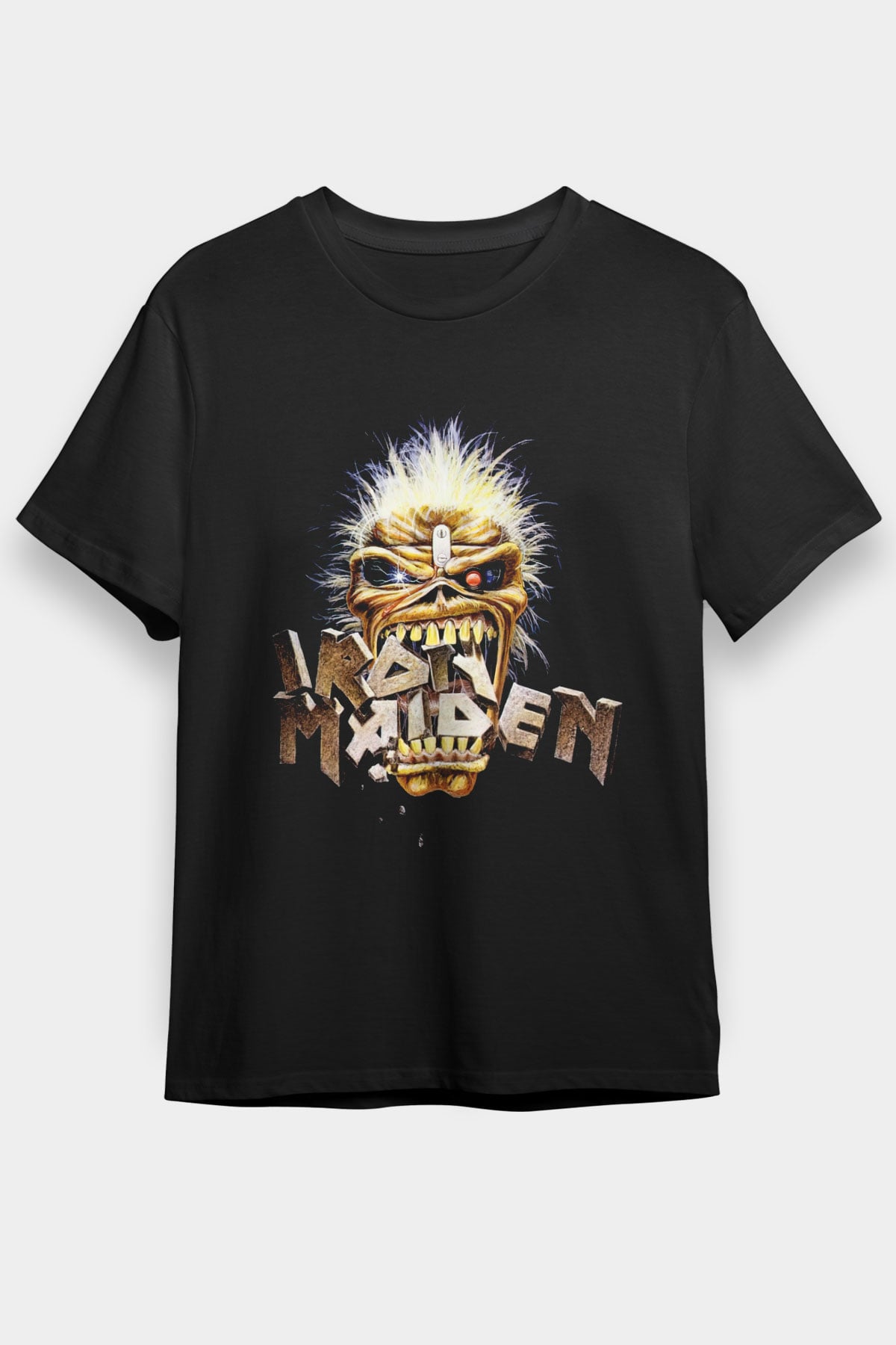 Iron Maiden Siyah Unisex Tişört T-Shirt - TişörtFabrikası