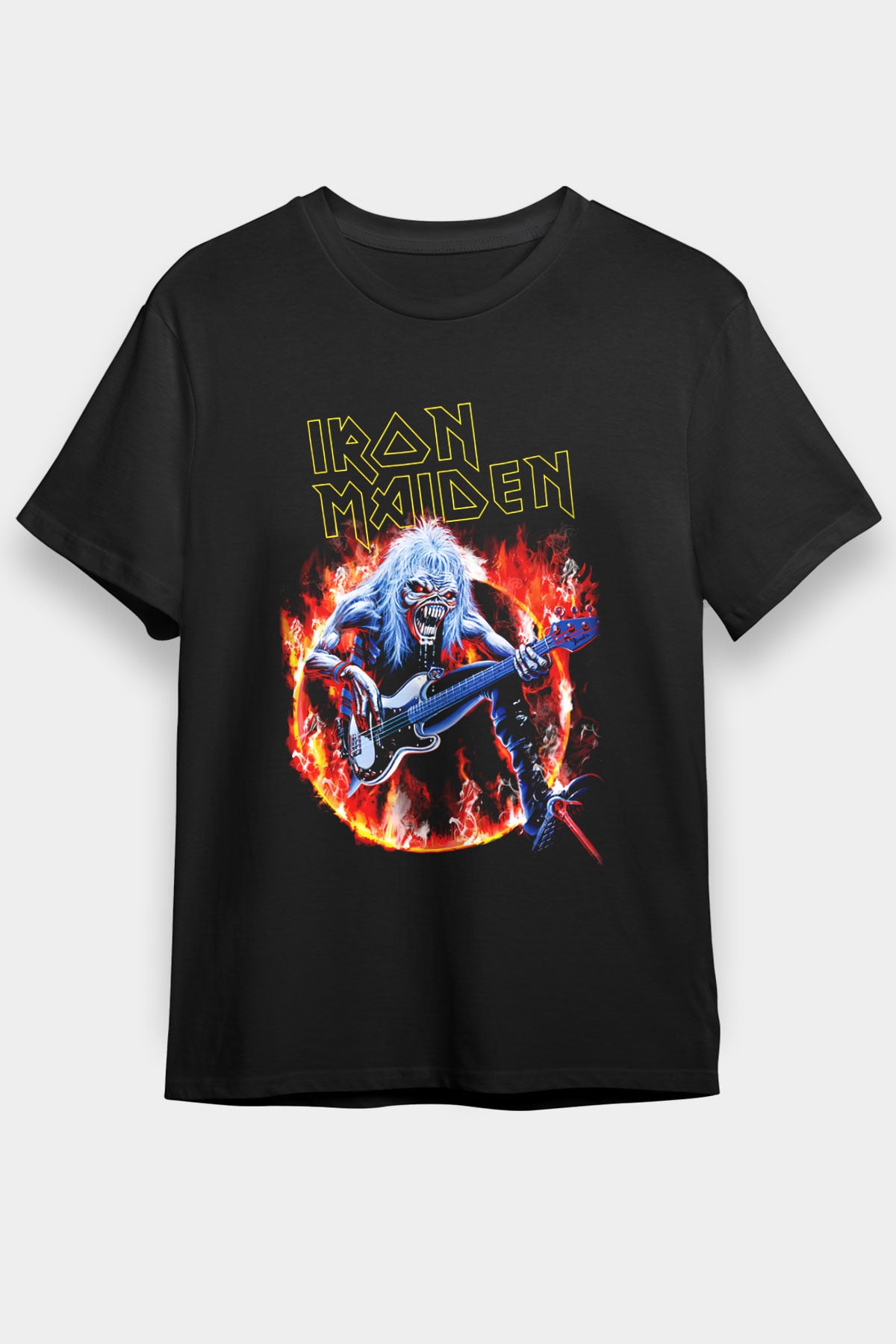Iron Maiden Siyah Unisex Tişört T-Shirt - TişörtFabrikası