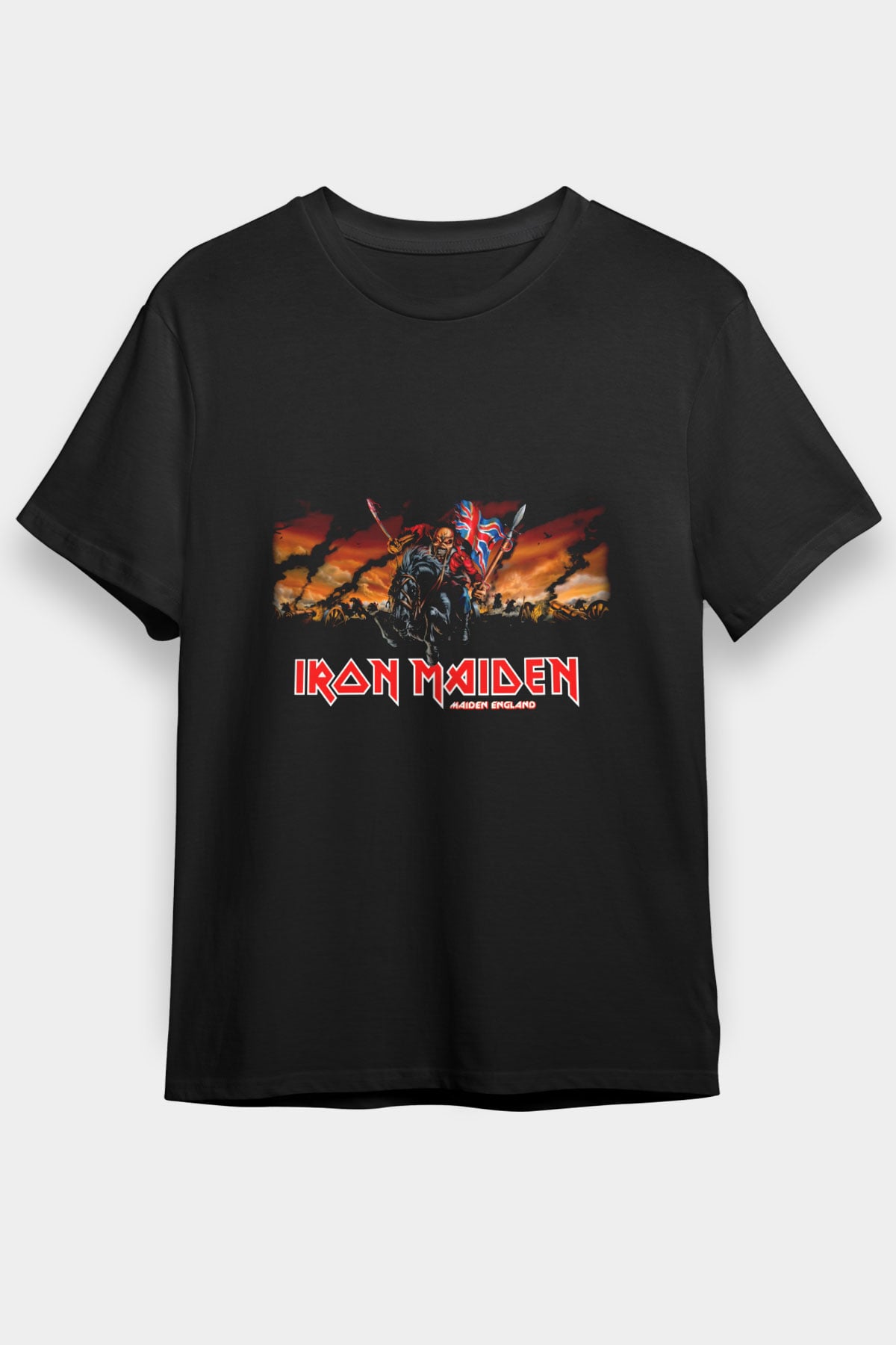 Iron Maiden Siyah Unisex Tişört T-Shirt - TişörtFabrikası