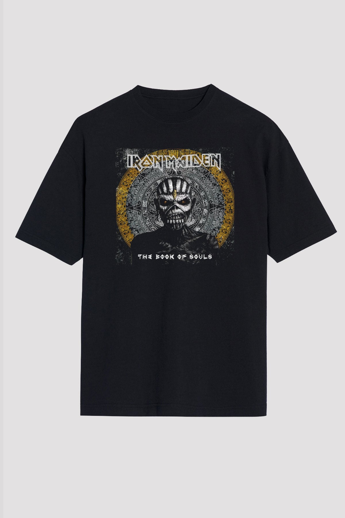 Iron Maiden The Book Of Souls Siyah Unisex Oversize Tişört T-Shirt