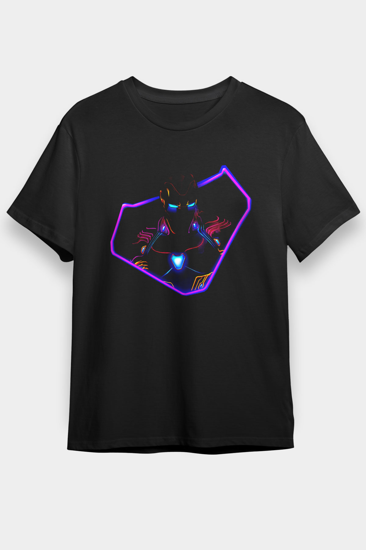 Iron Man Siyah Unisex Tişört T-Shirt