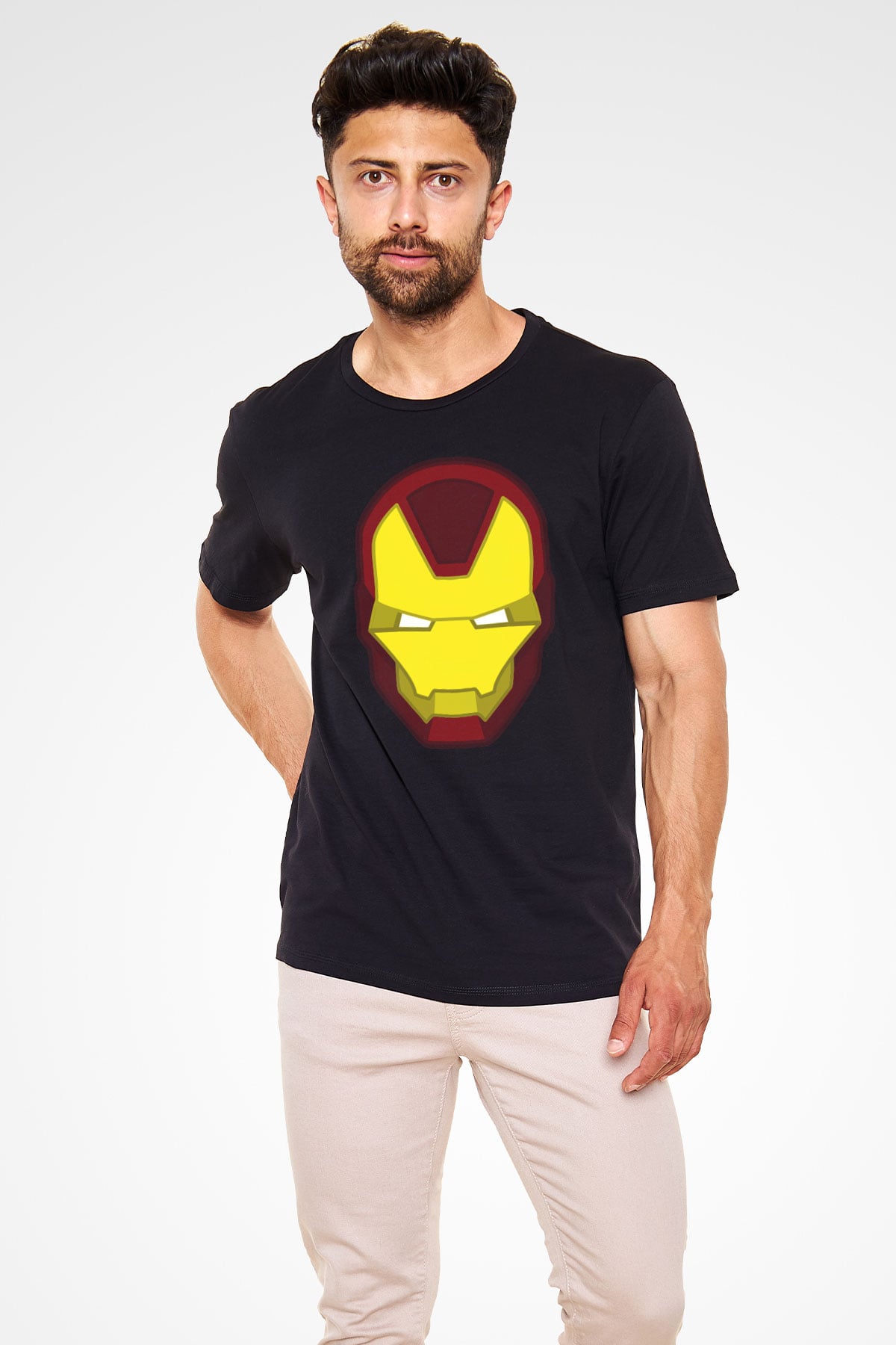 Iron Man Siyah Unisex Tişört T-Shirt