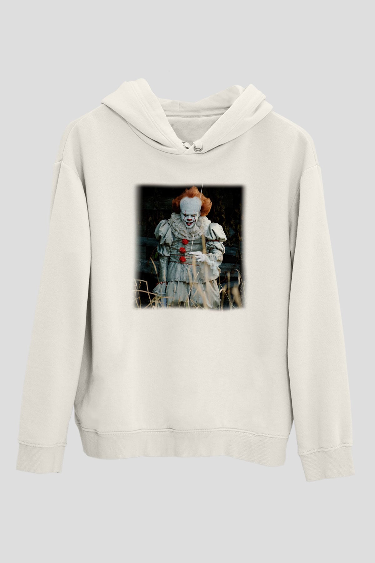 It Beyaz Unisex Hoodie