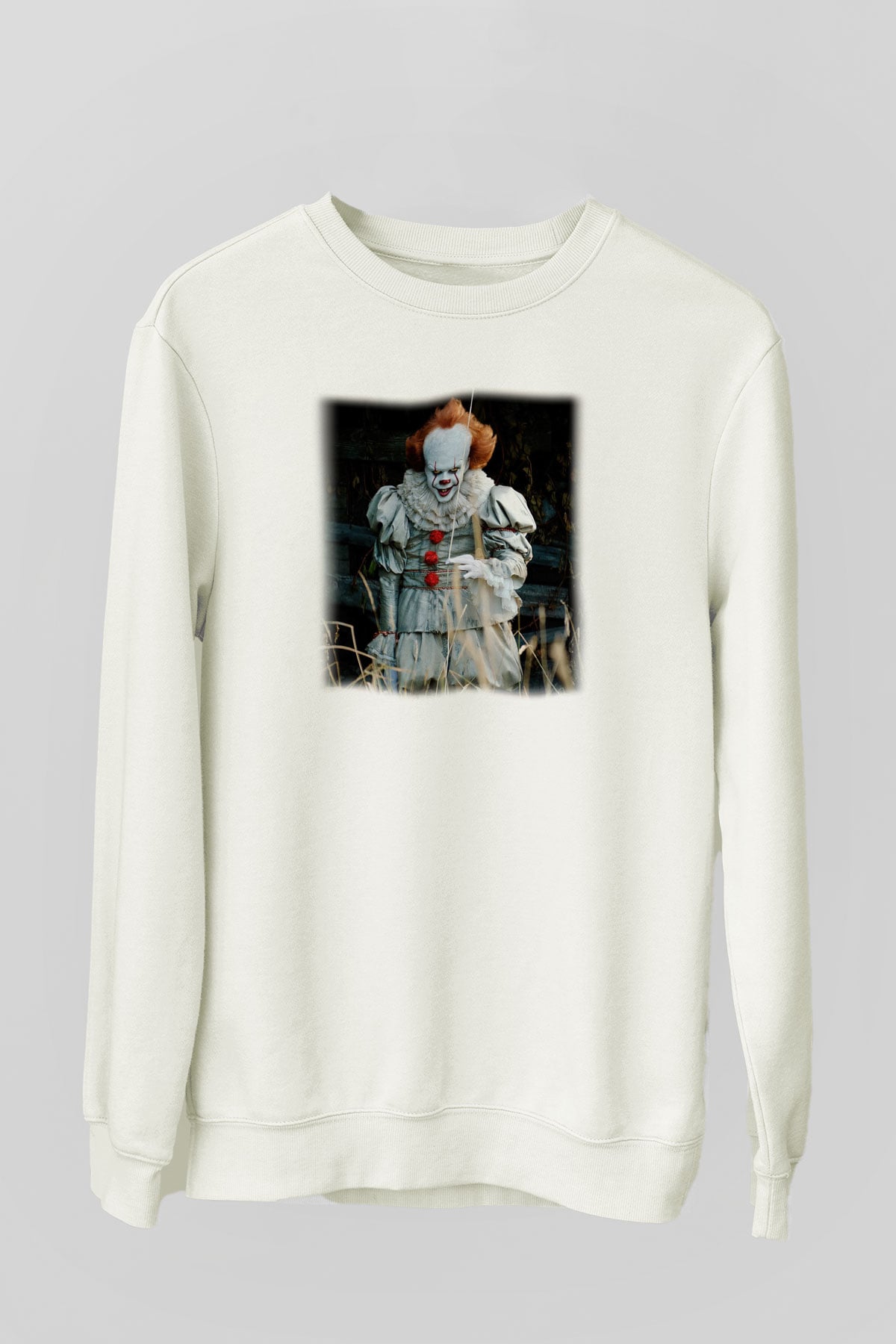 It Beyaz Unisex Sweatshirt