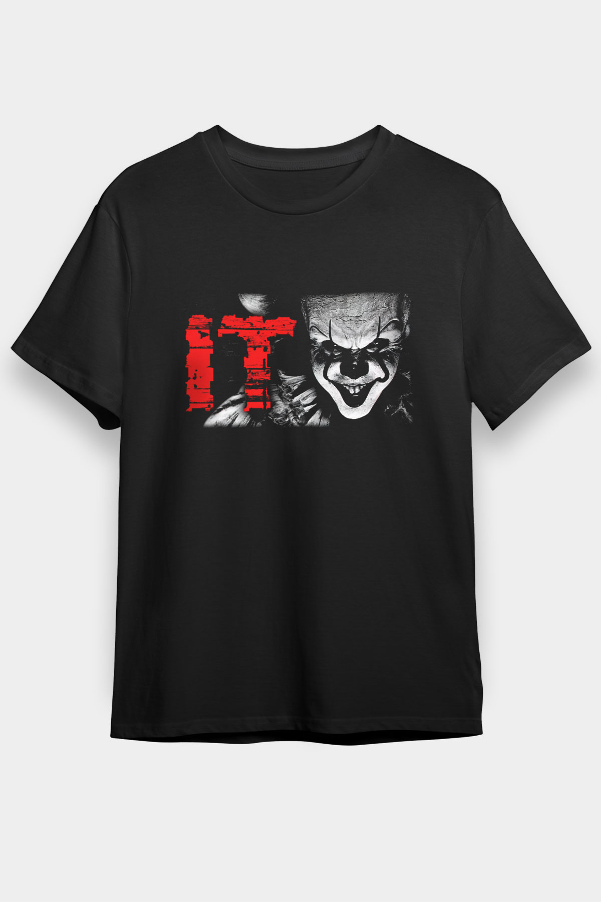 It Siyah Unisex Tişört T-Shirt