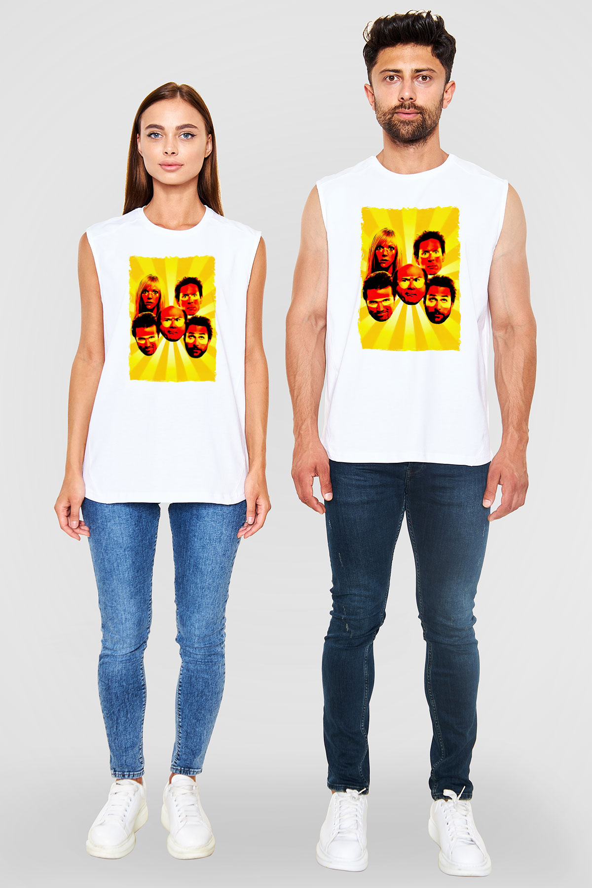 It's Always Sunny in Philadelphia Beyaz Unisex Kolsuz Tişört