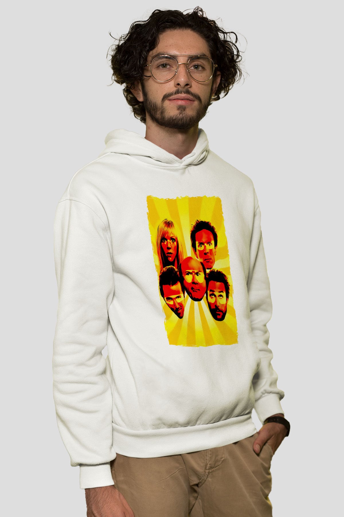 It's Always Sunny in Philadelphia Beyaz Unisex Hoodie
