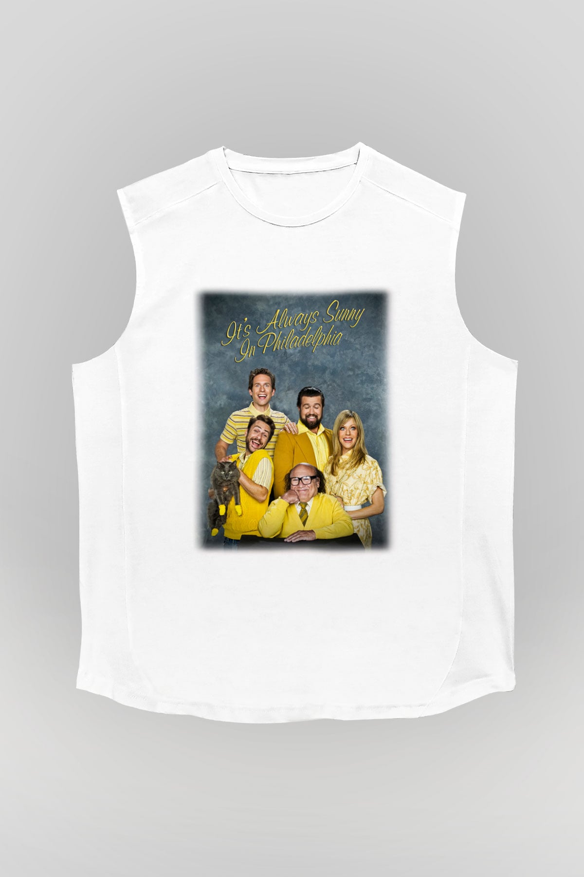 It's Always Sunny in Philadelphia Beyaz Unisex Kolsuz Tişört
