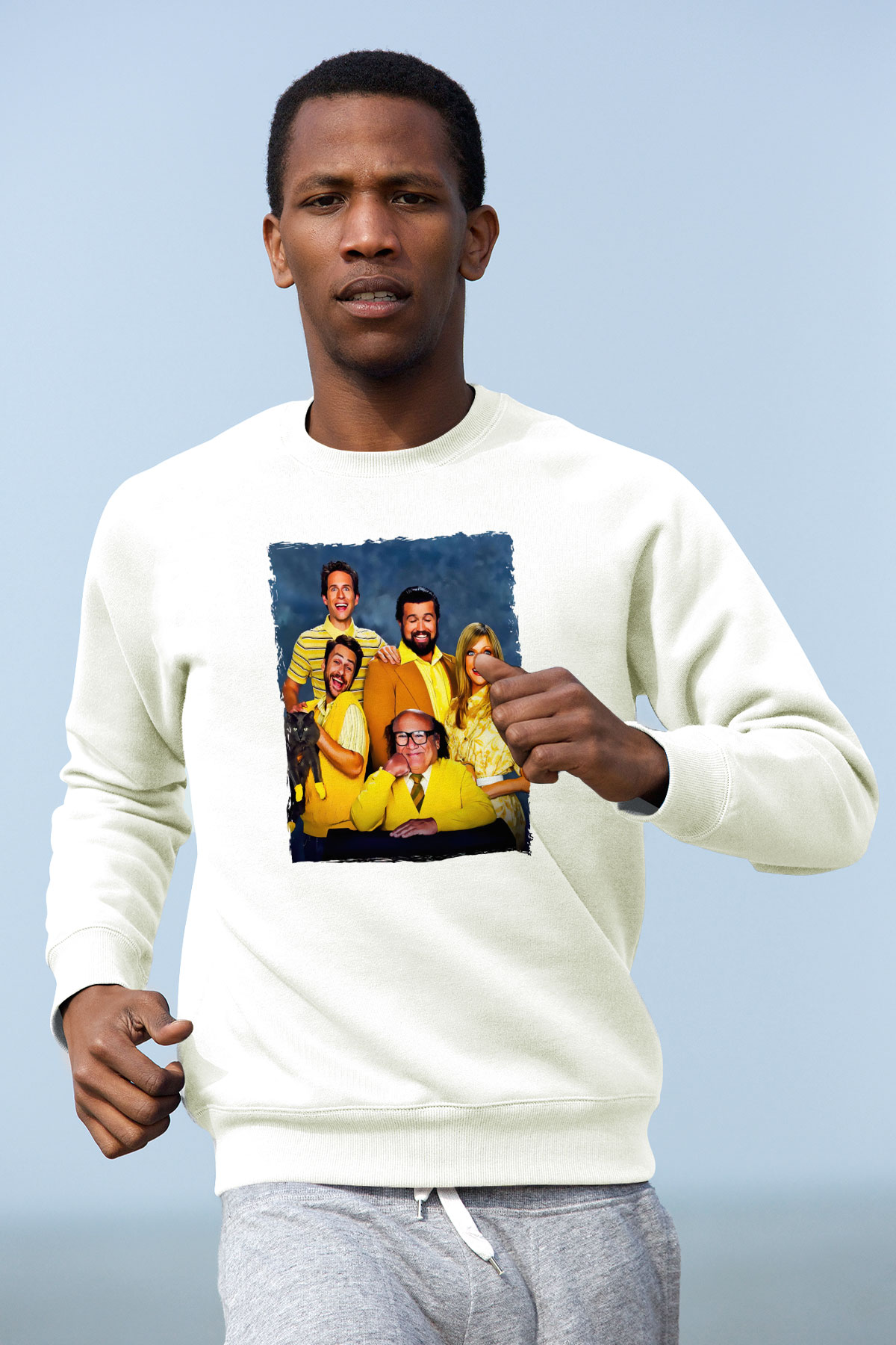 It's Always Sunny in Philadelphia Beyaz Unisex Sweatshirt