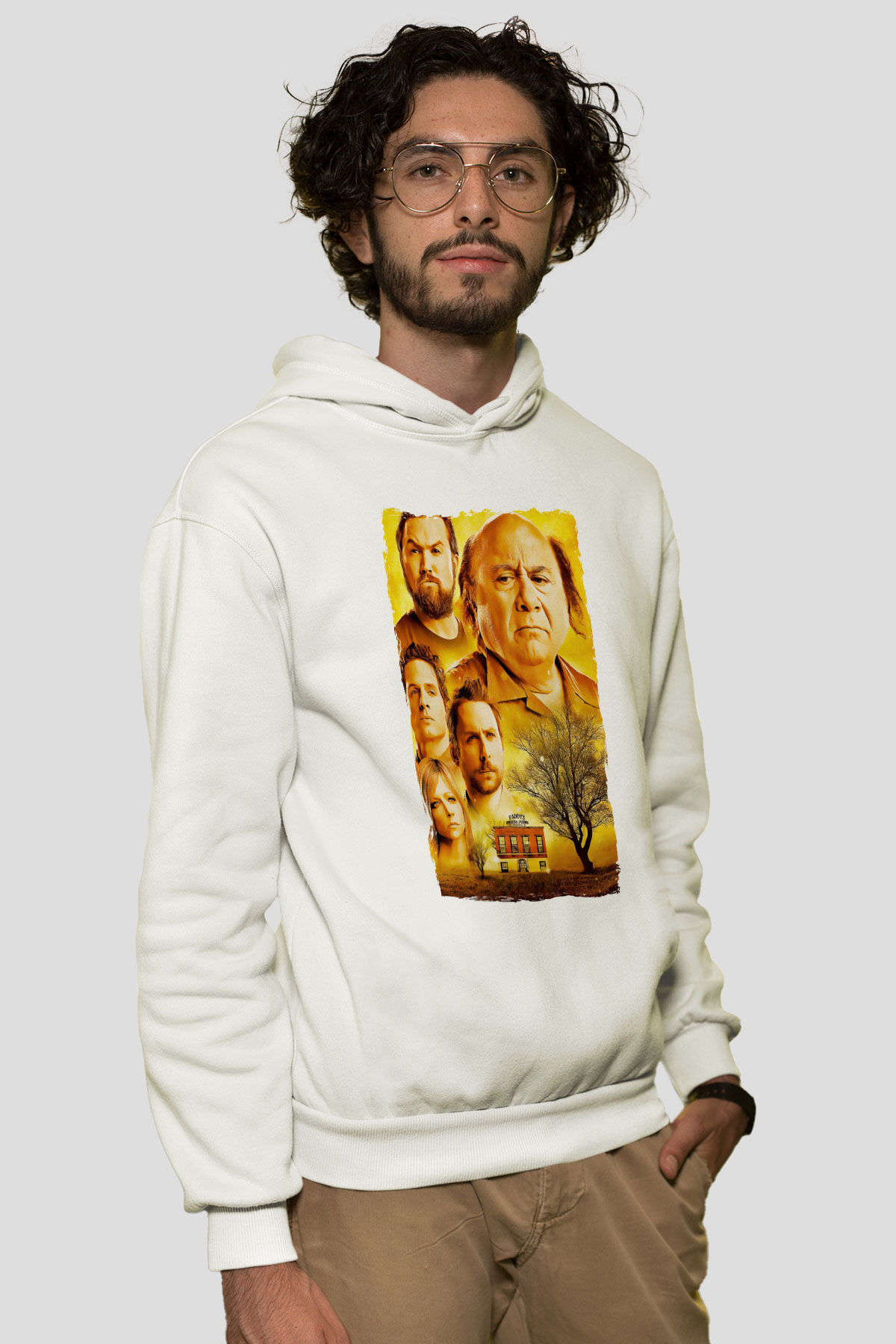 It's Always Sunny in Philadelphia Beyaz Unisex Hoodie