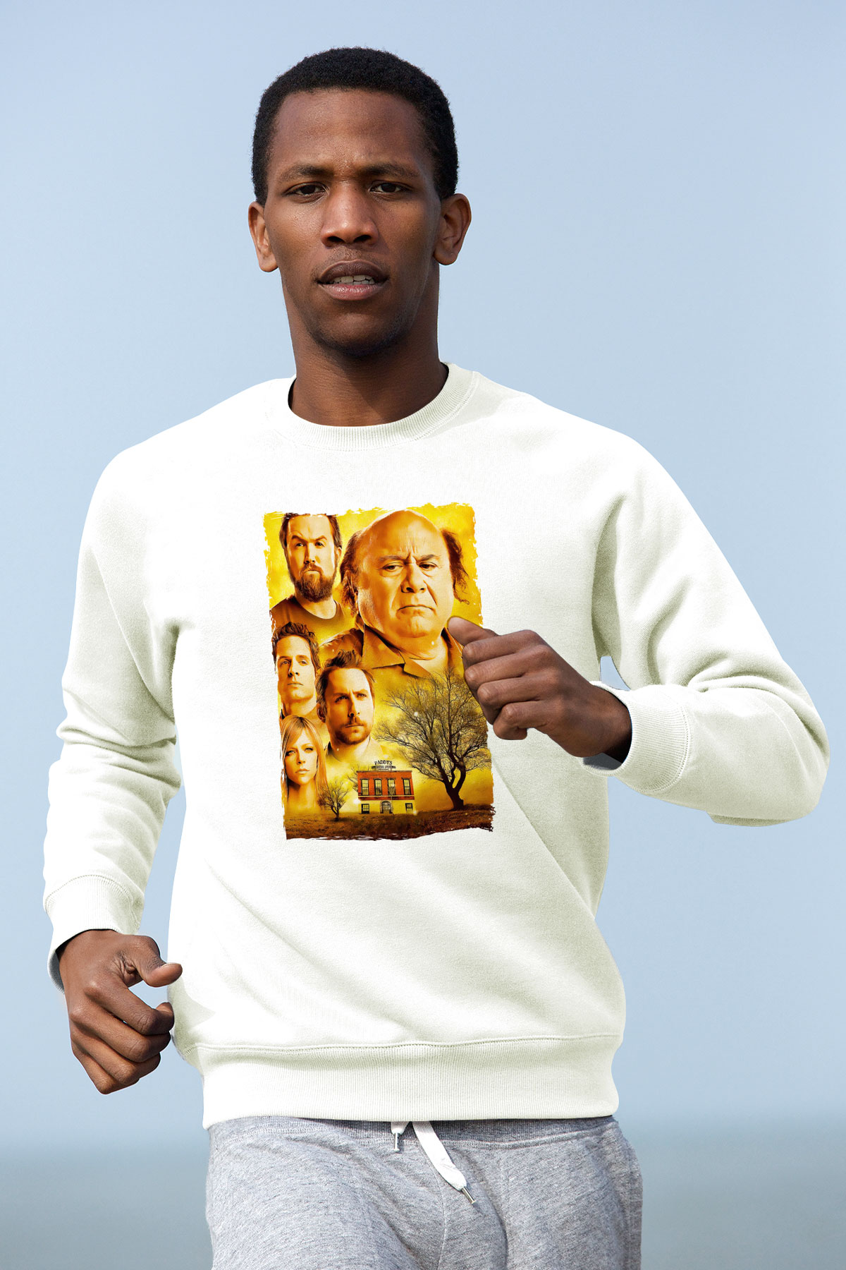 It's Always Sunny in Philadelphia Beyaz Unisex Sweatshirt