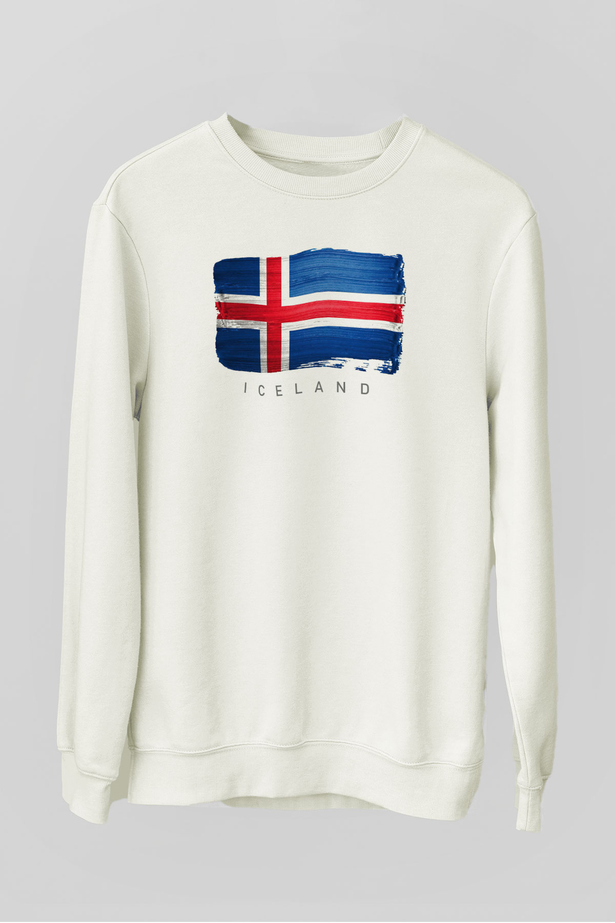 İzlanda Beyaz Unisex Sweatshirt