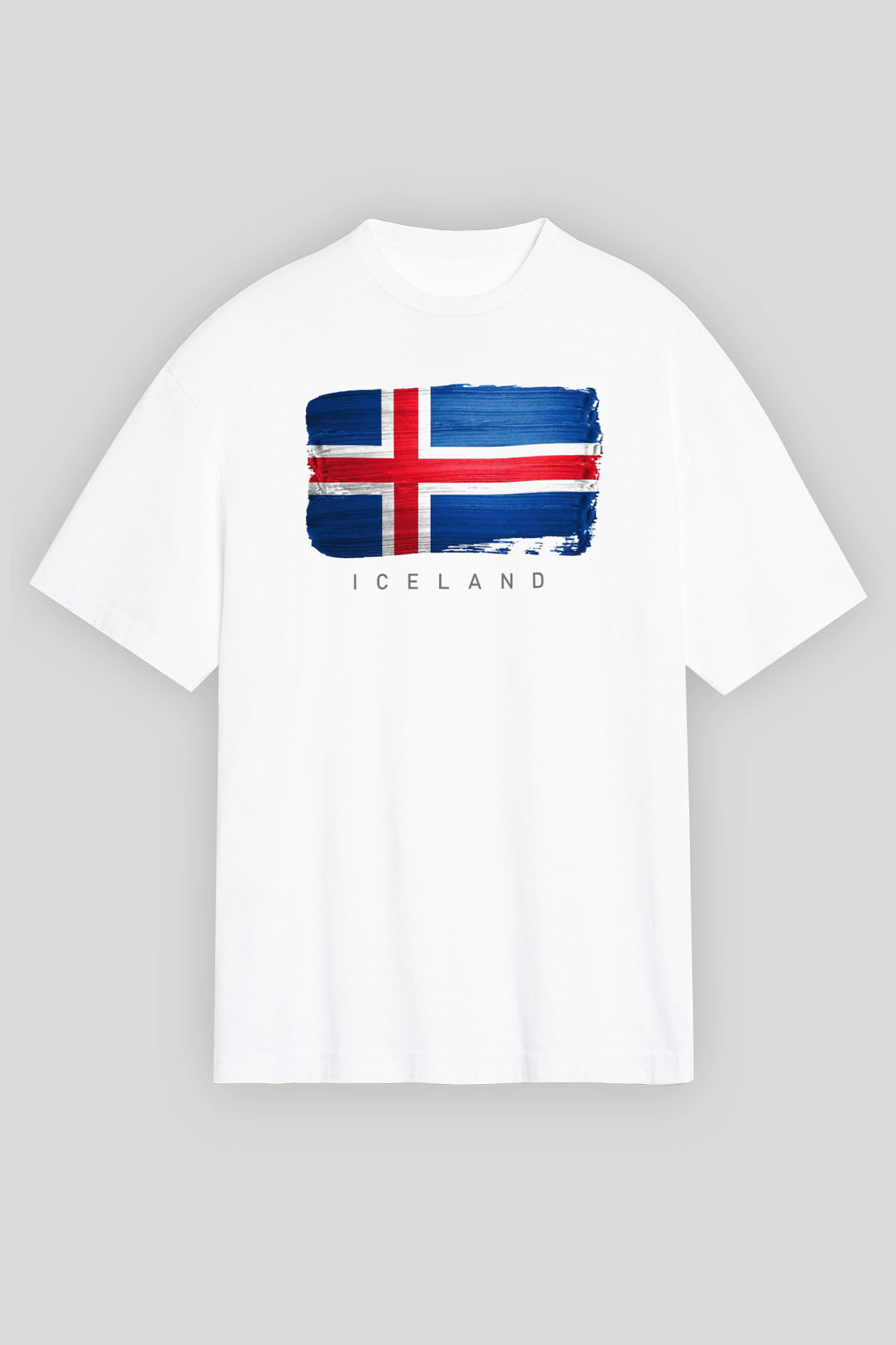 İzlanda Beyaz Unisex Tişört T-Shirt - TişörtFabrikası