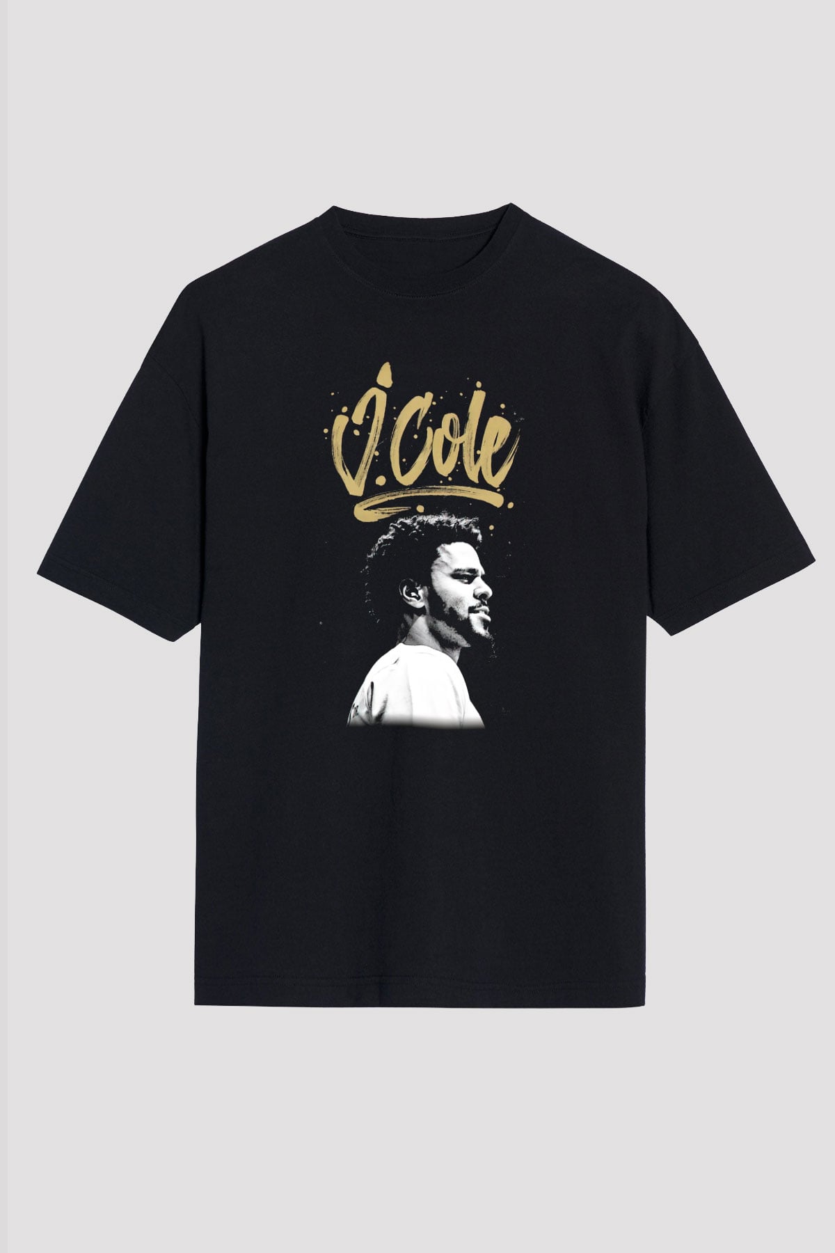J. Cole Siyah Unisex Oversize Tişört T-Shirt