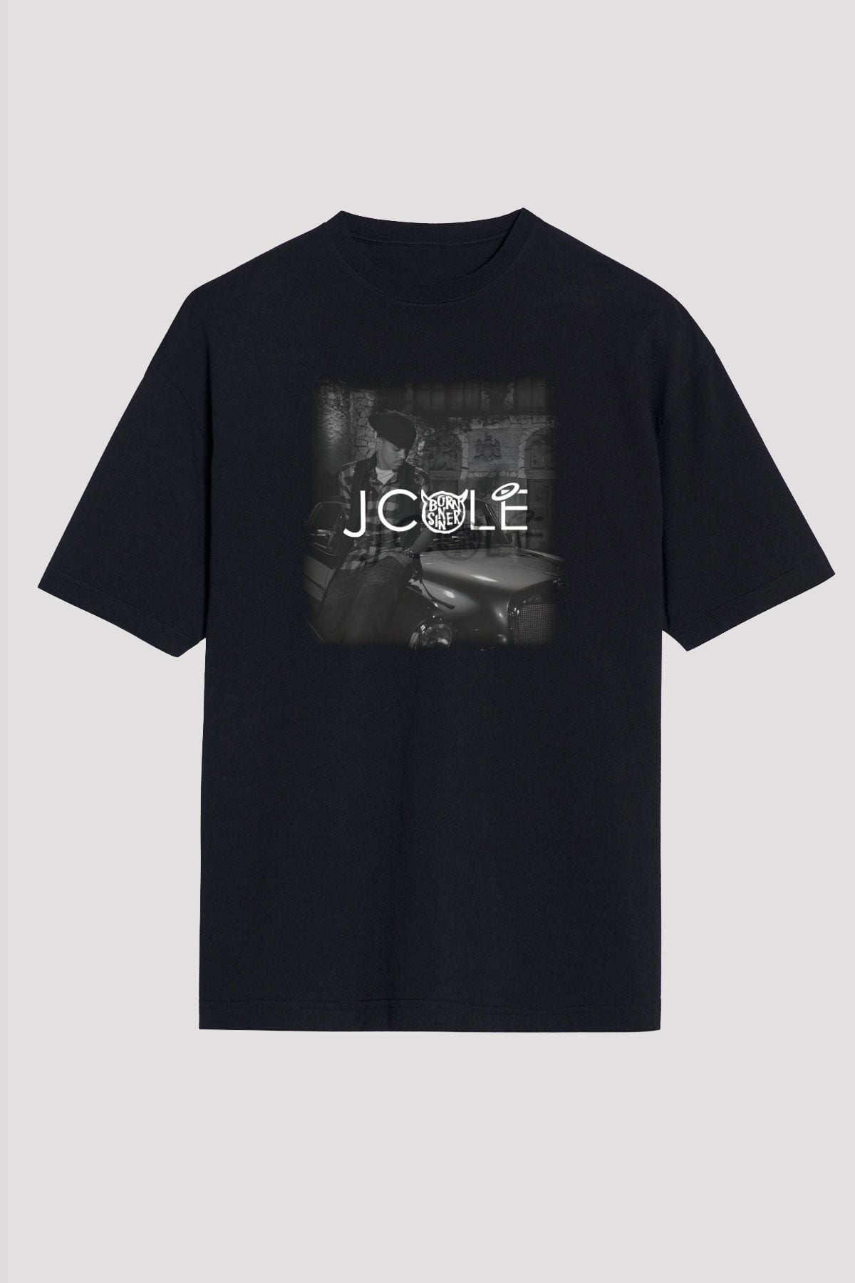 J. Cole Siyah Unisex Oversize Tişört T-Shirt
