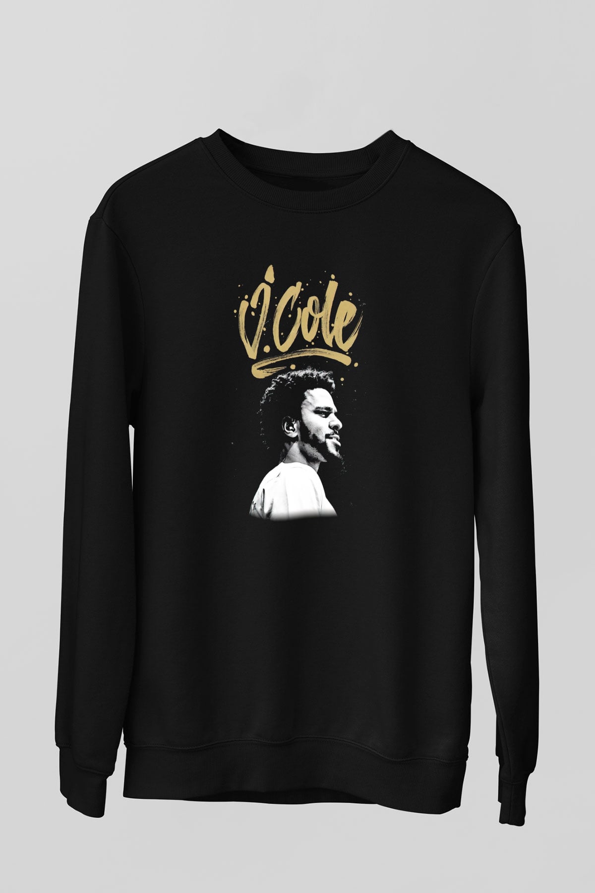 J. Cole Siyah Unisex Sweatshirt
