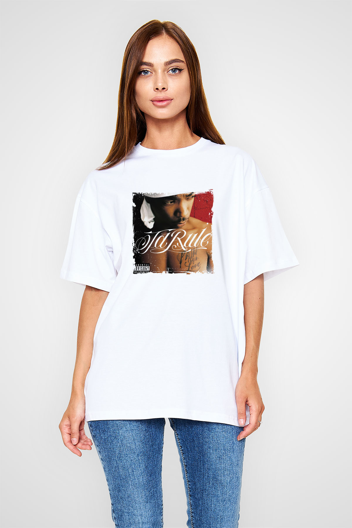 Ja Rule Baskılı Unisex Beyaz Tişört