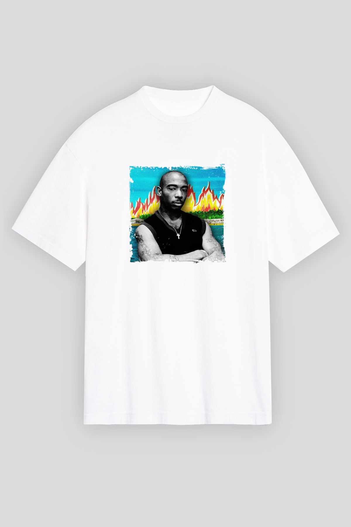 Ja Rule Baskılı Unisex Beyaz Tişört