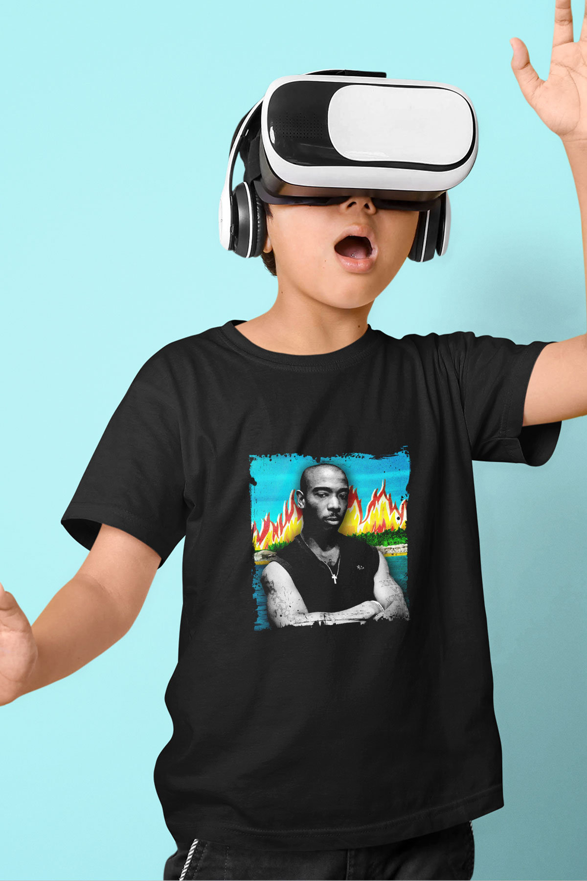 Ja Rule Baskılı Unisex Siyah Çocuk Tişört