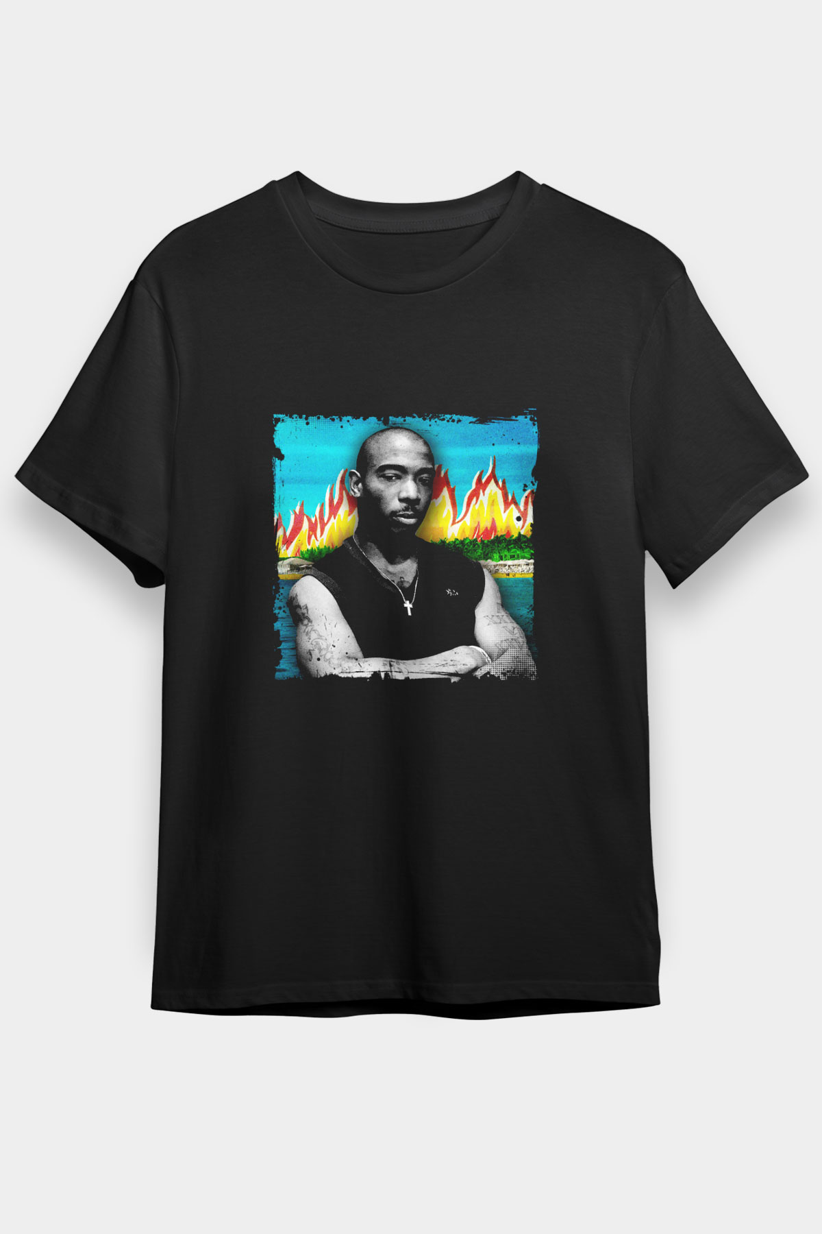 Ja Rule Baskılı Unisex Siyah Tişört