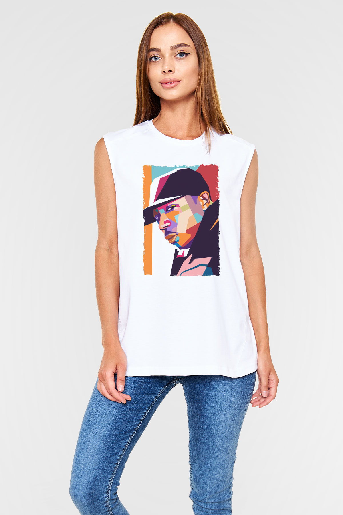 Ja Rule Beyaz Unisex Kolsuz Tişört