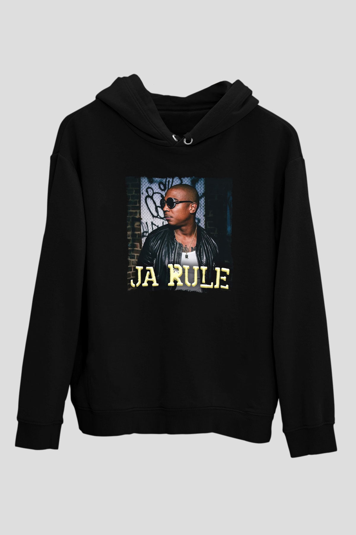 Ja Rule Siyah Unisex Kapüşonlu Sweatshirt