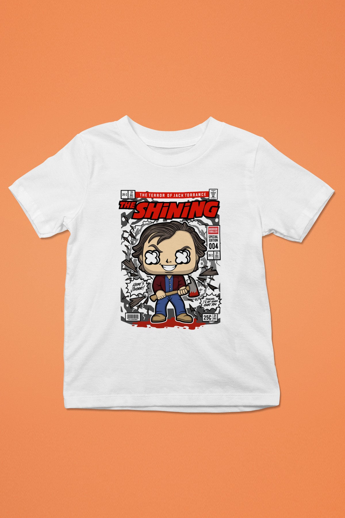 Jack Torrance The Shining Baskılı Unisex Beyaz Çocuk Tişört