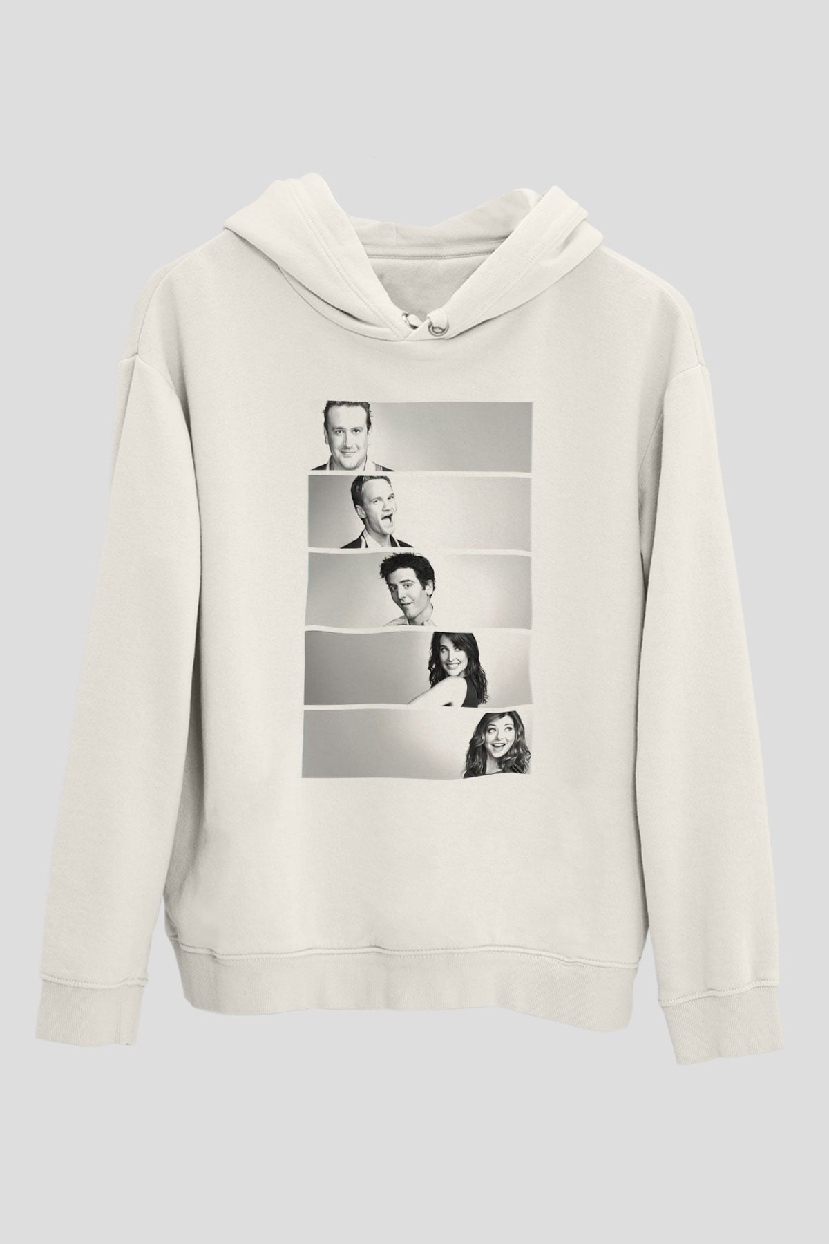 Jackass Beyaz Unisex Kapşonlu Sweatshirt
