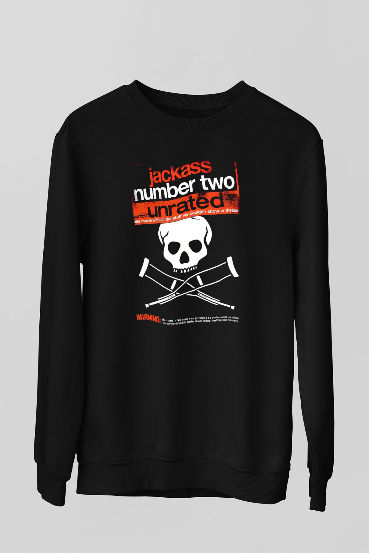 Jackass Siyah Unisex Sweatshirt