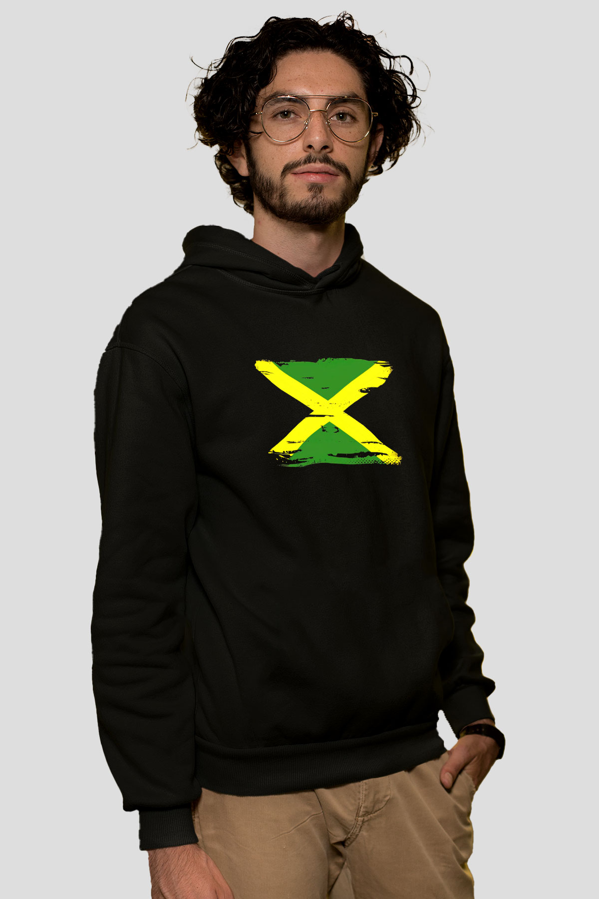 Jamaika Siyah Unisex Hoodie