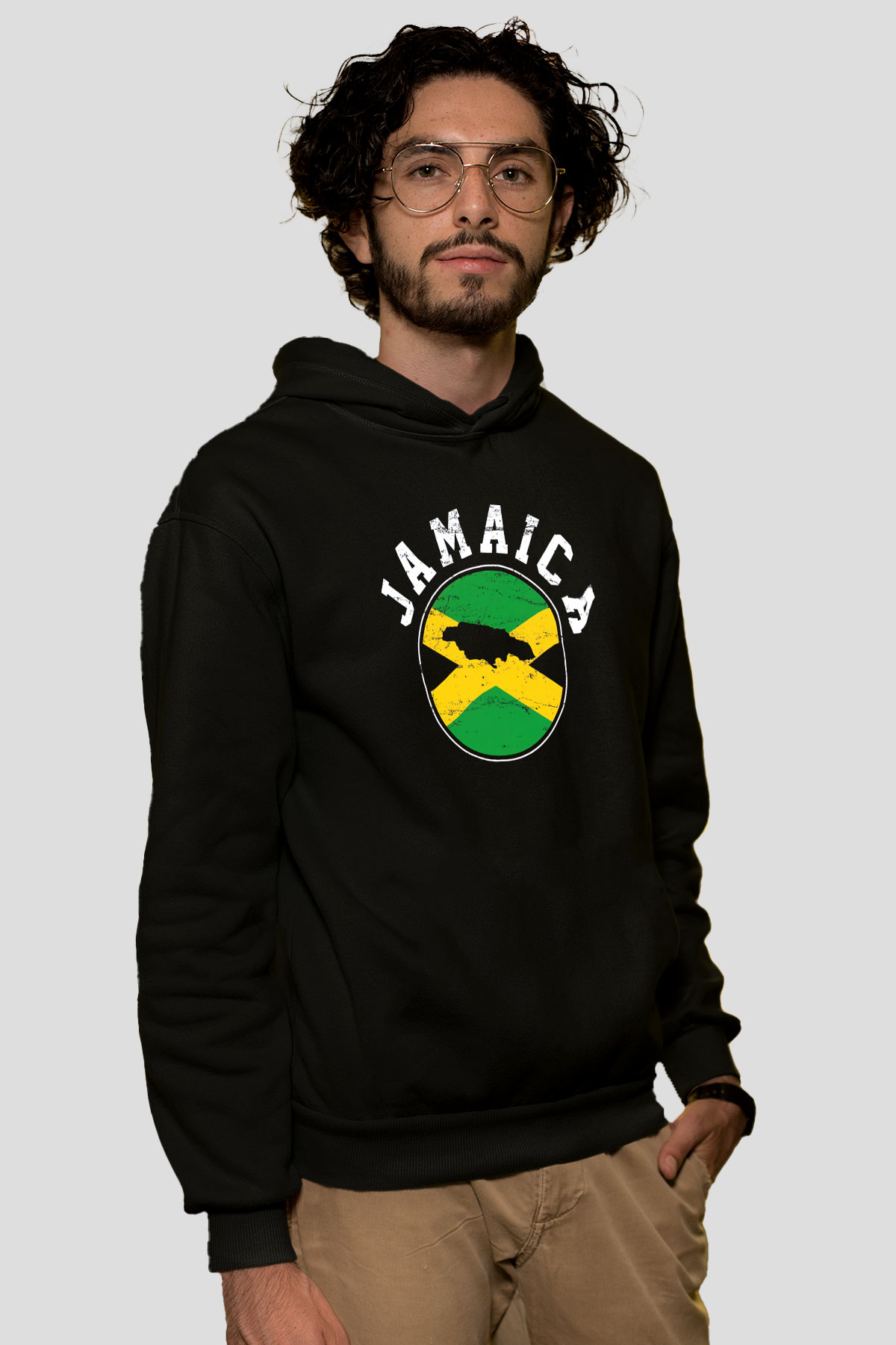 Jamaika Siyah Unisex Hoodie