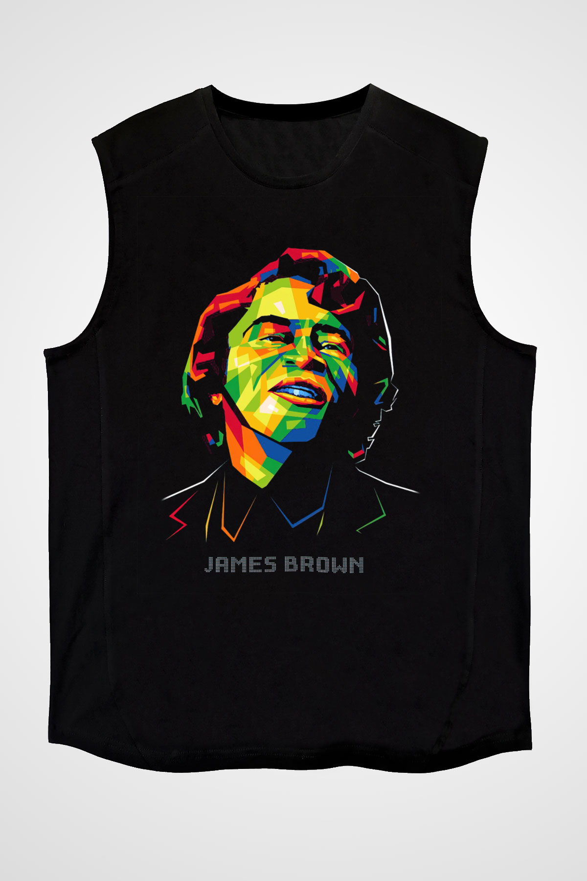 James Brown Siyah Unisex Kolsuz Tişört