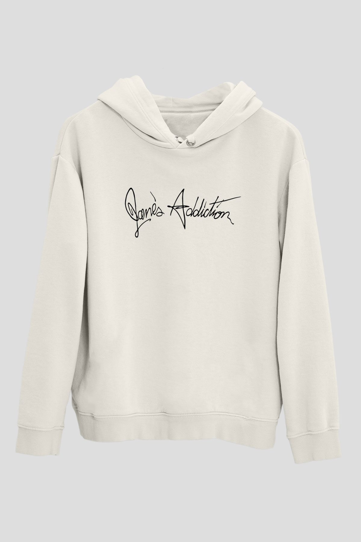 Jane's Addiction Beyaz Unisex Kapşonlu Sweatshirt