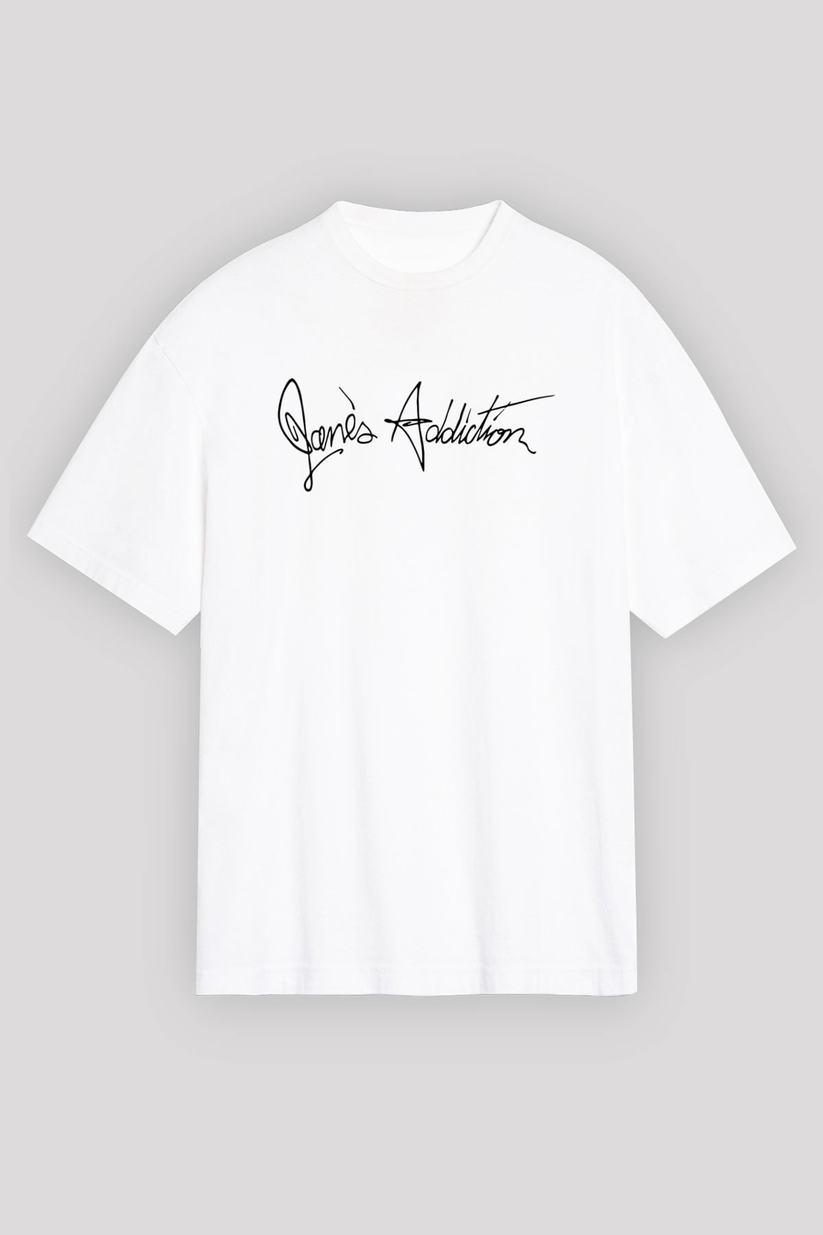Jane's Addiction Beyaz Unisex Oversize Tişört T-Shirt