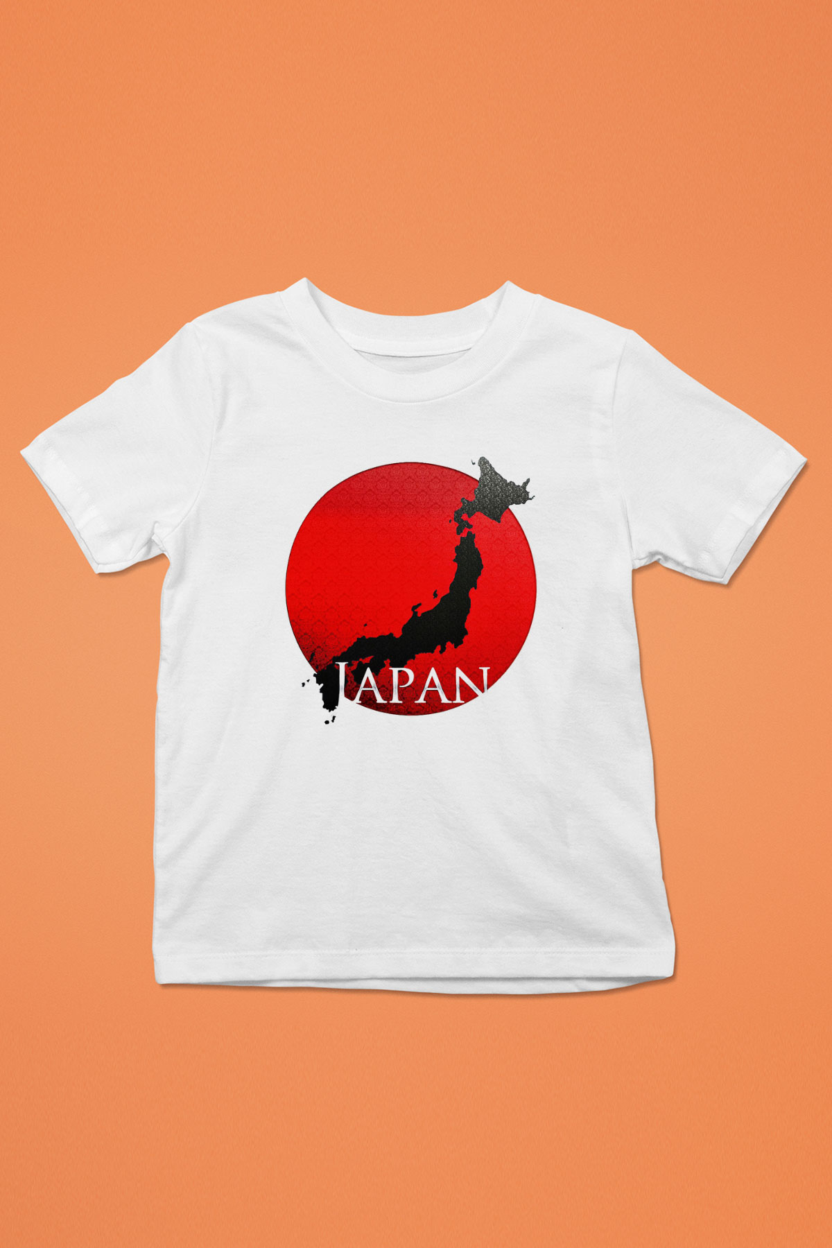 Japonya Baskılı Beyaz Unisex Çocuk Tişört