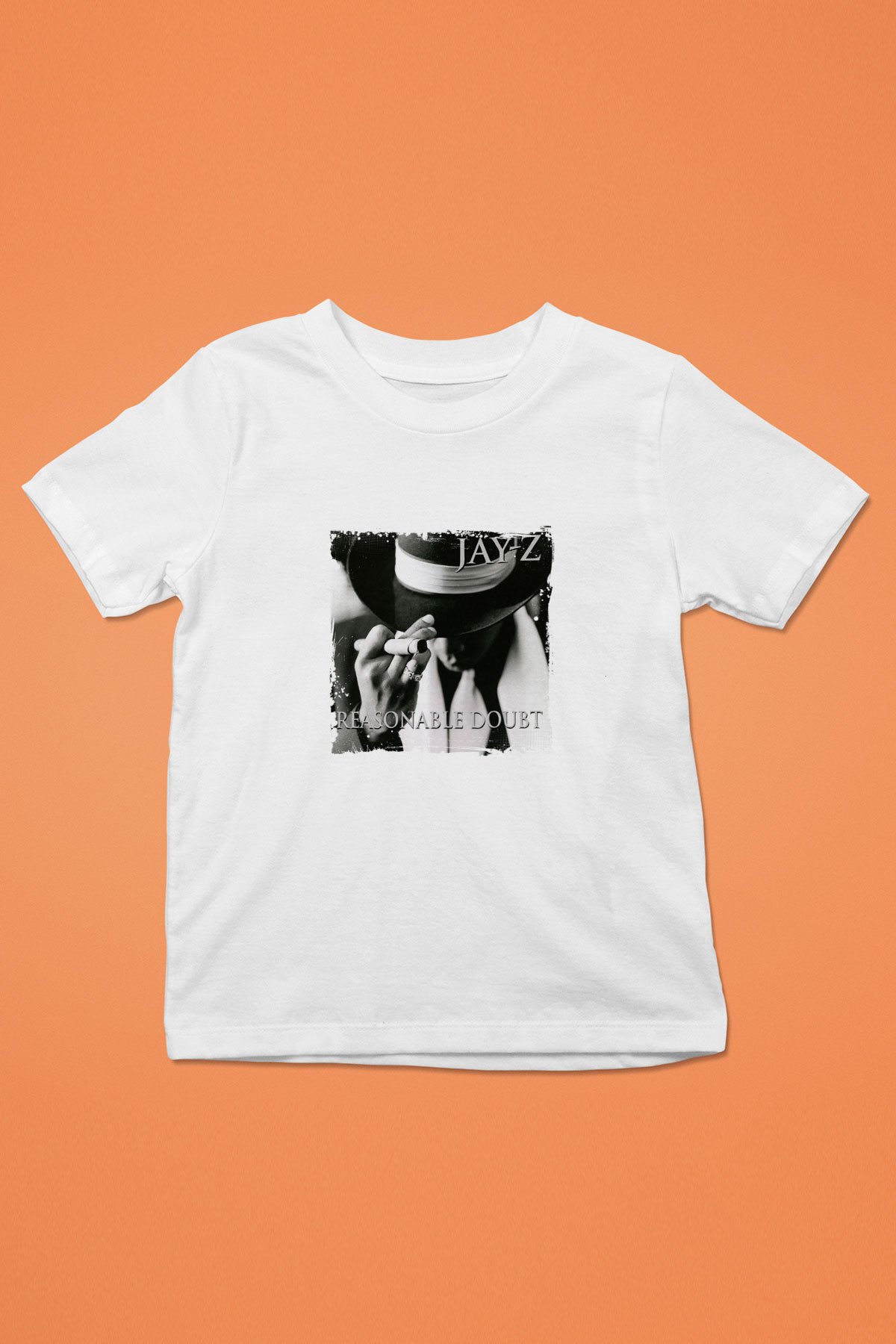 Jay-Z Baskılı Unisex Beyaz Çocuk Tişört