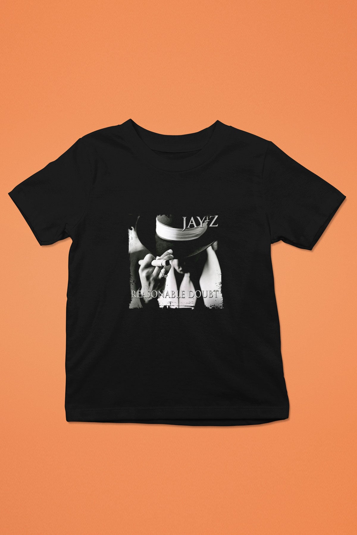 Jay-Z Baskılı Unisex Siyah Çocuk Tişört