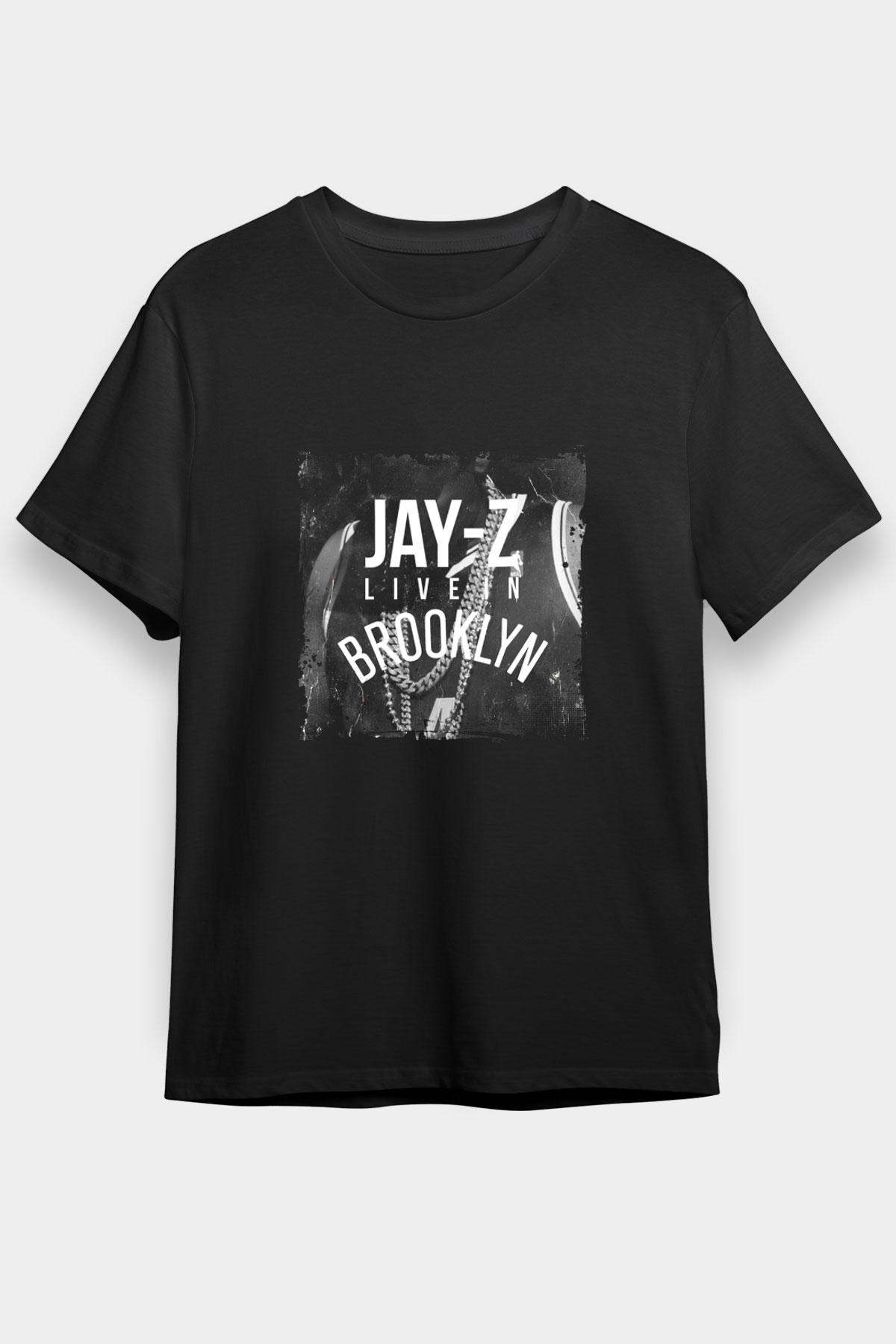 Jay-Z Baskılı Unisex Siyah Tişört