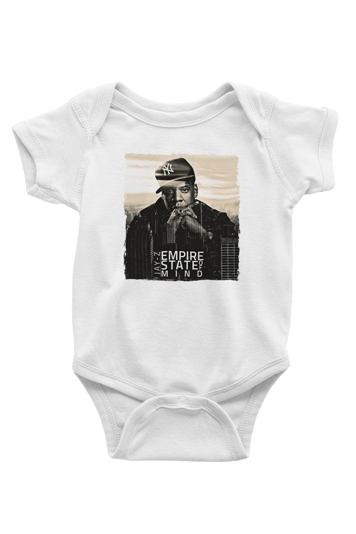 Jay-Z Beyaz Bebek Body - Zıbın