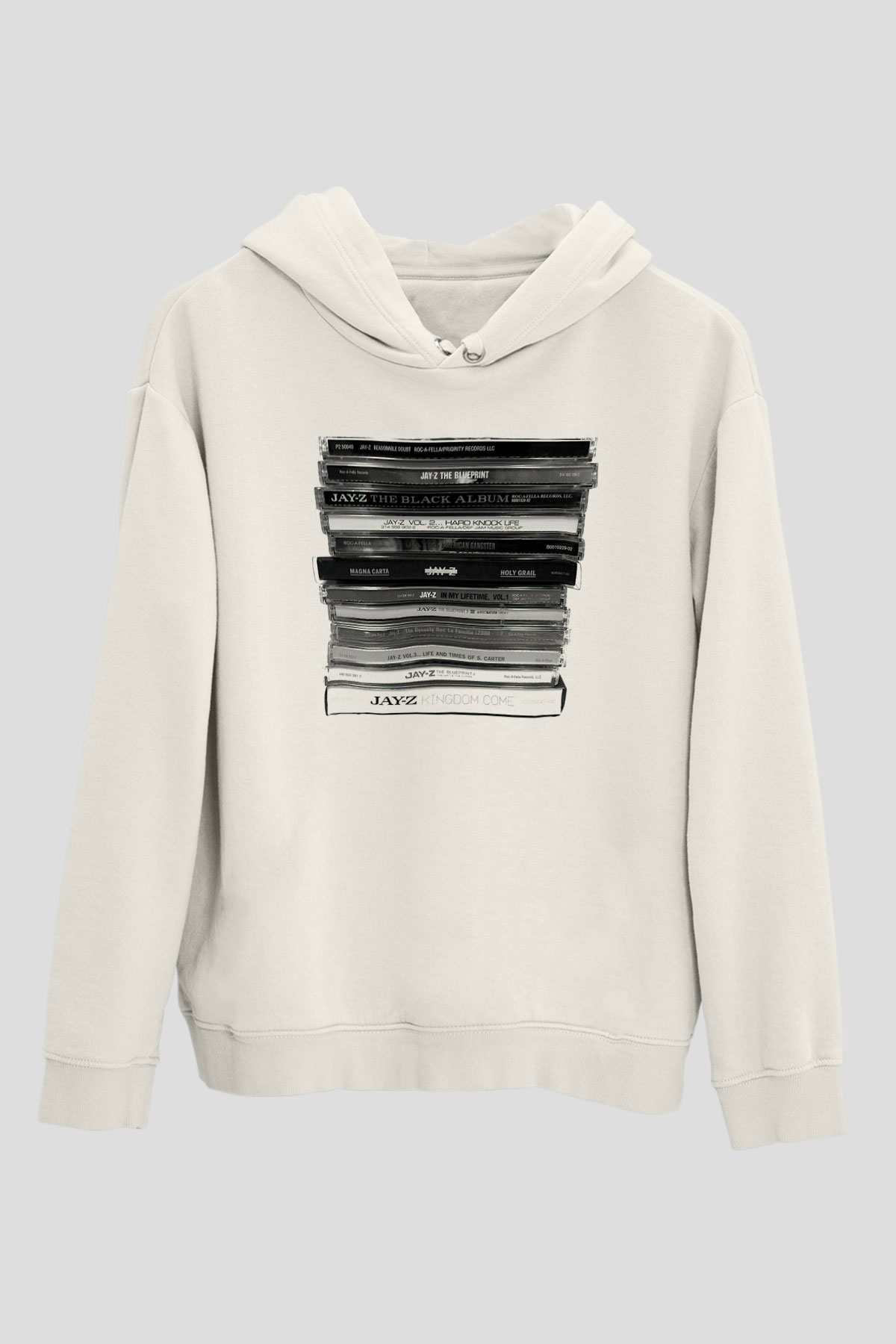 Jay-Z Beyaz Unisex Kapşonlu Sweatshirt