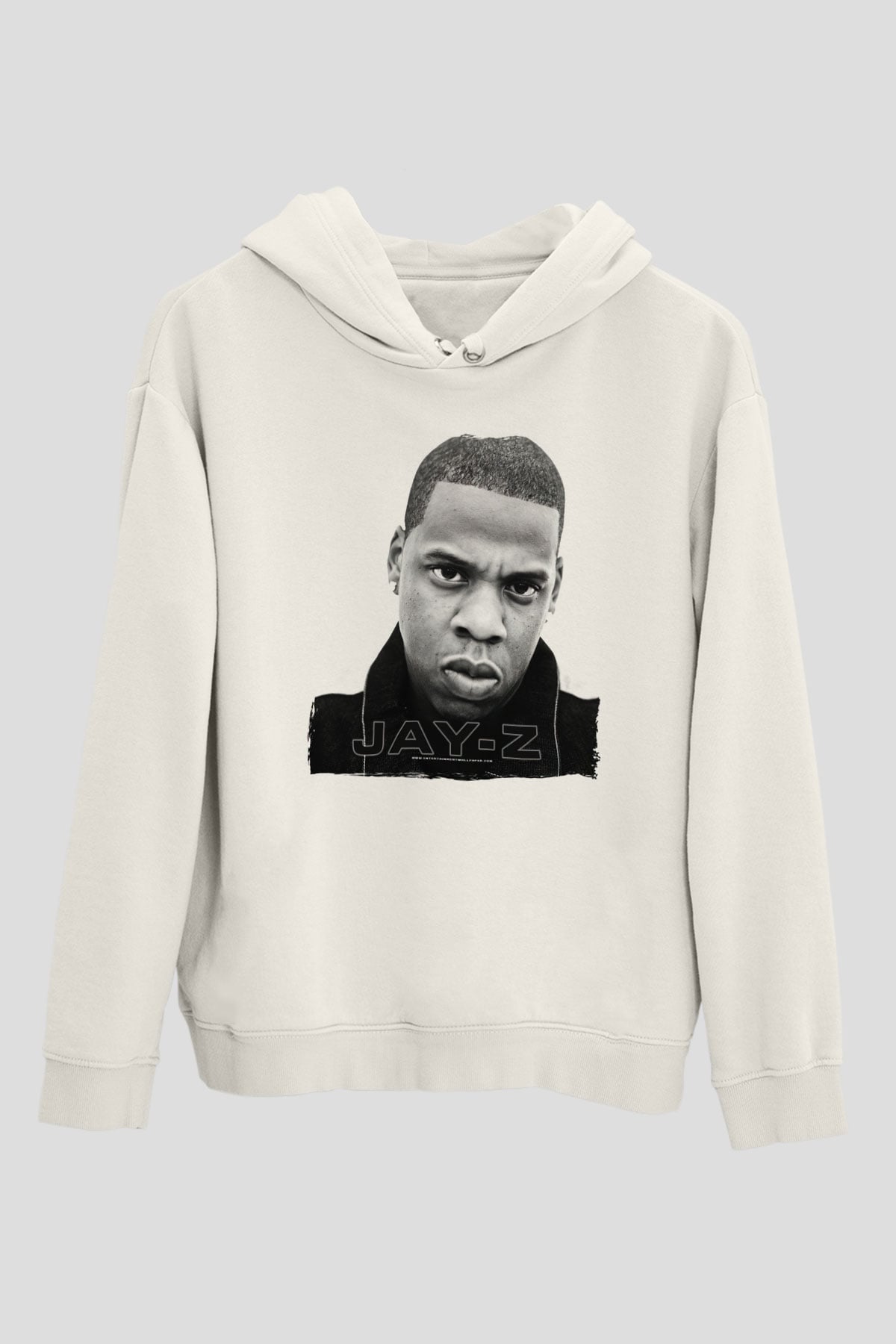 Jay-Z Beyaz Unisex Kapüşonlu Sweatshirt