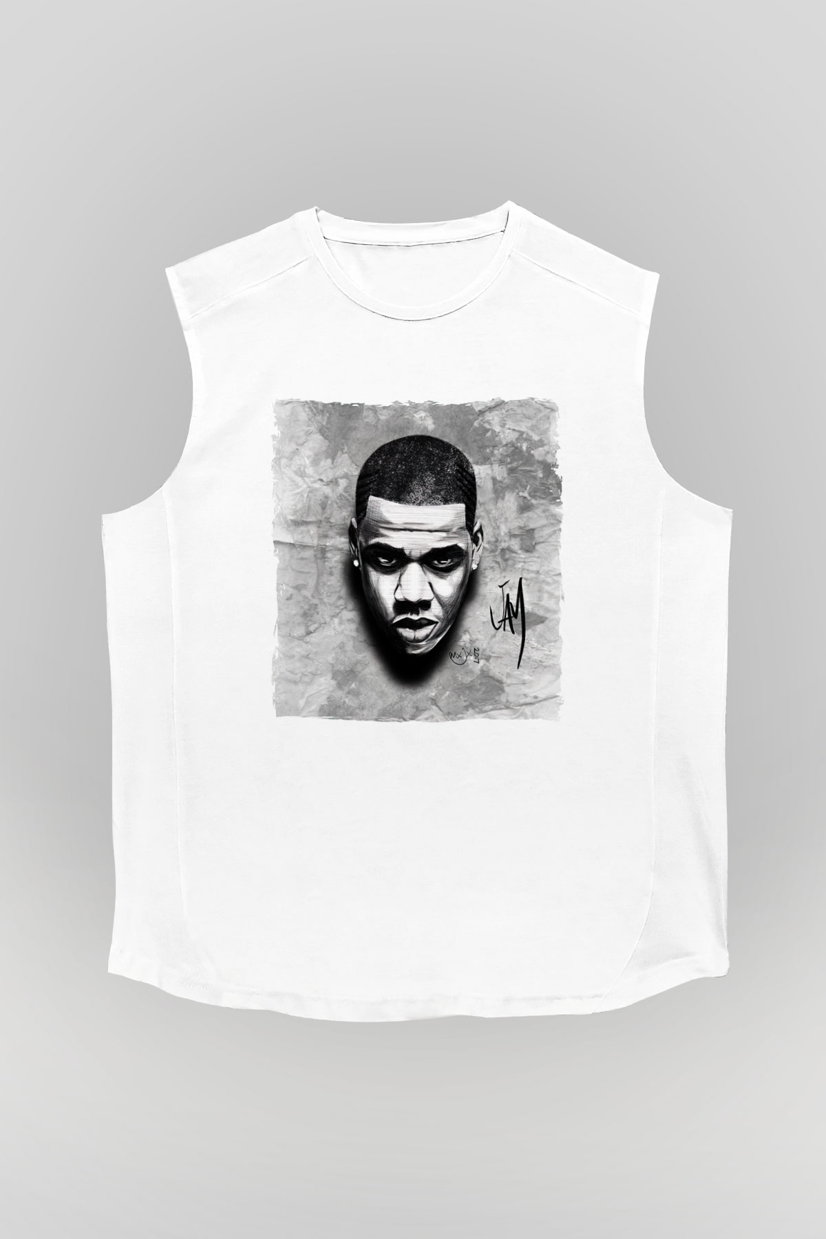 Jay-Z Beyaz Unisex Kolsuz Tişört