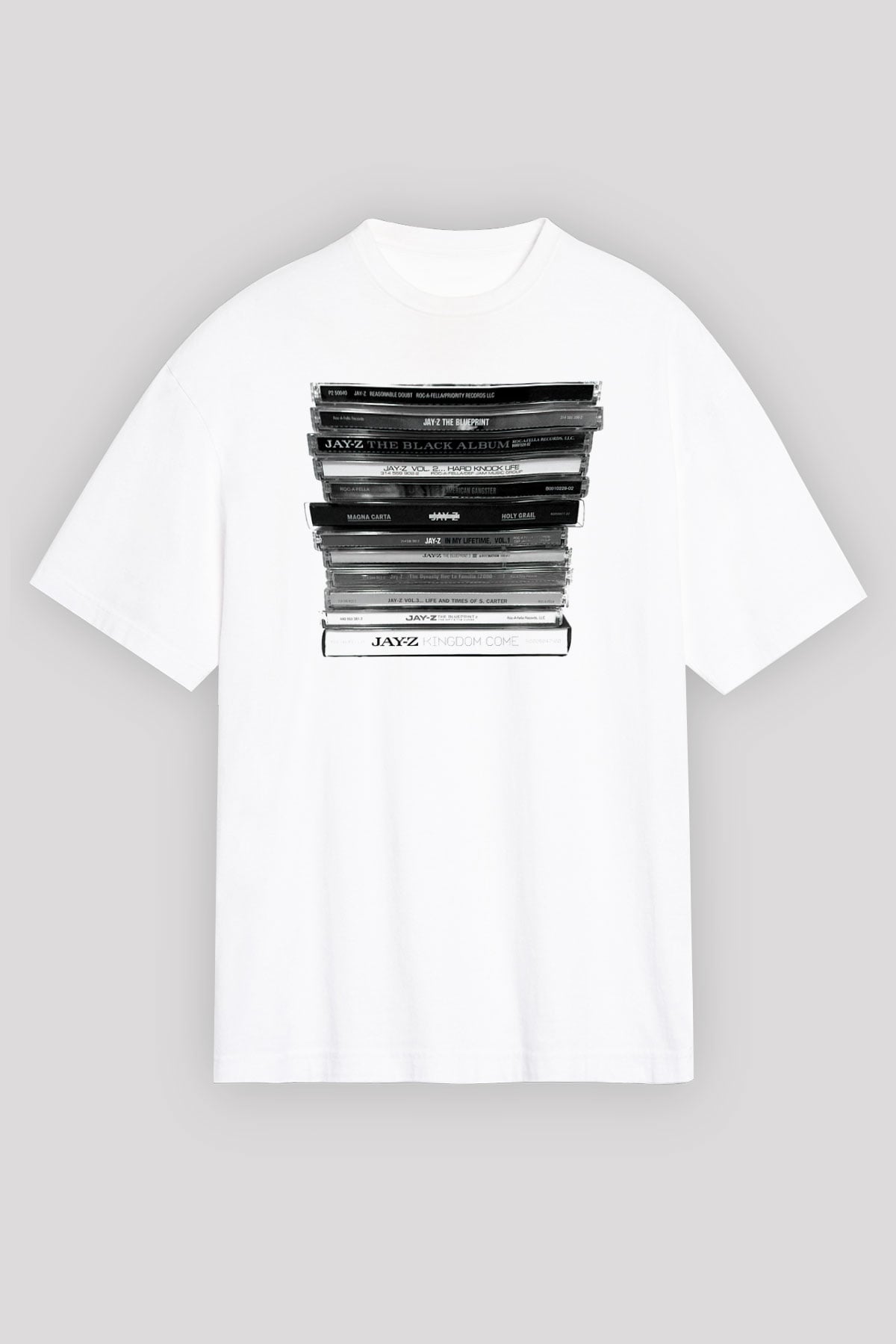 Jay-Z Beyaz Unisex Oversize Tişört T-Shirt