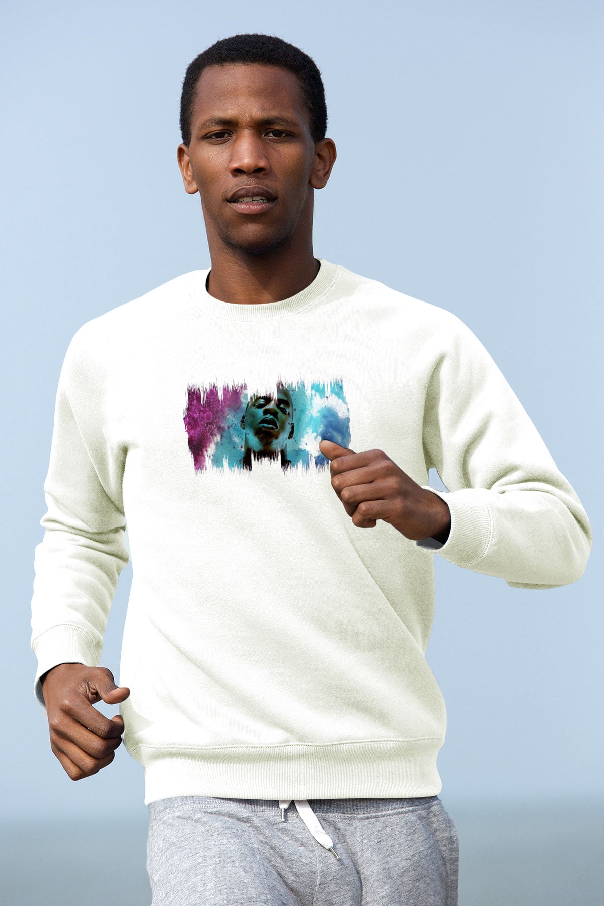 Jay-Z Beyaz Unisex Sweatshirt