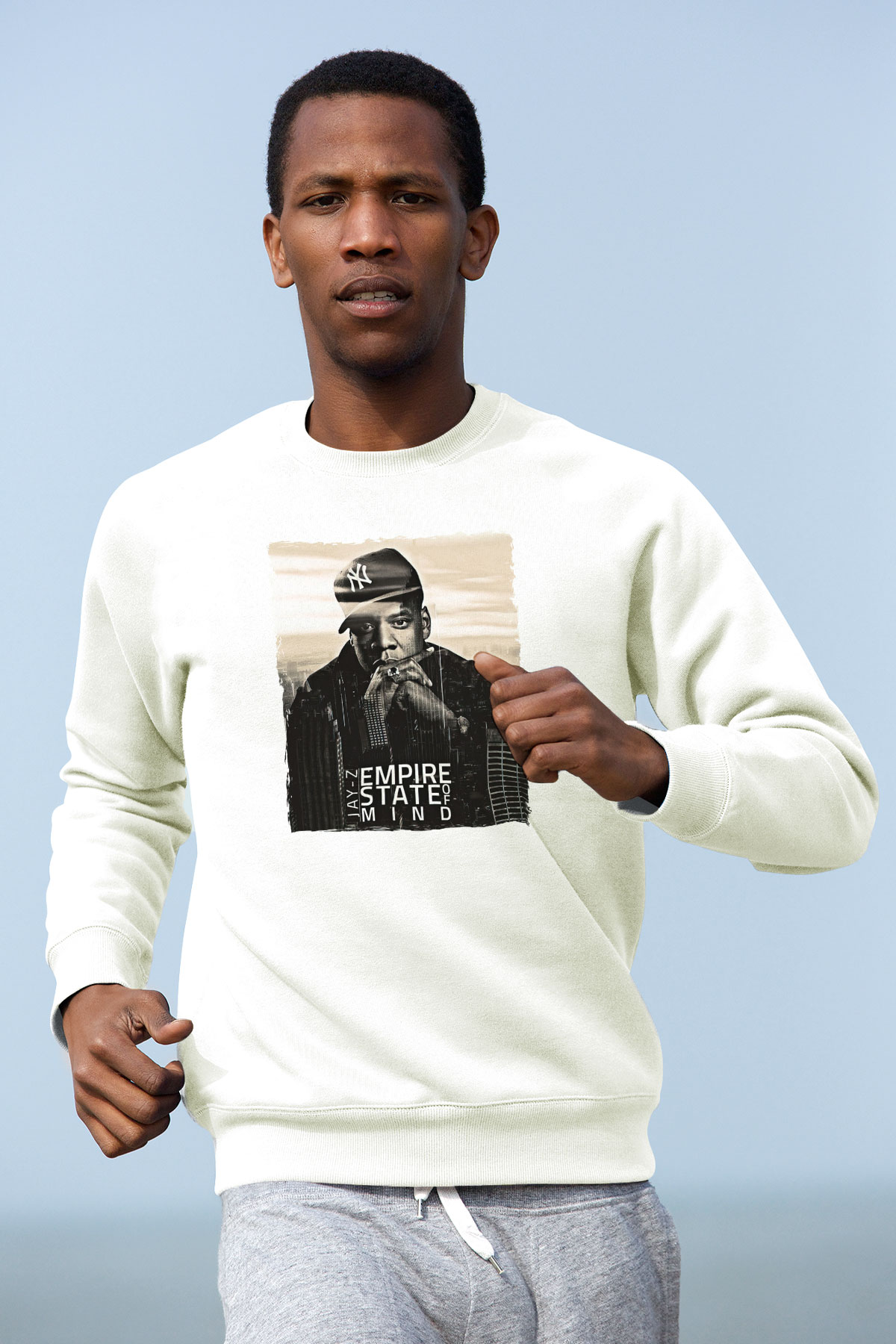 Jay-Z Beyaz Unisex Sweatshirt