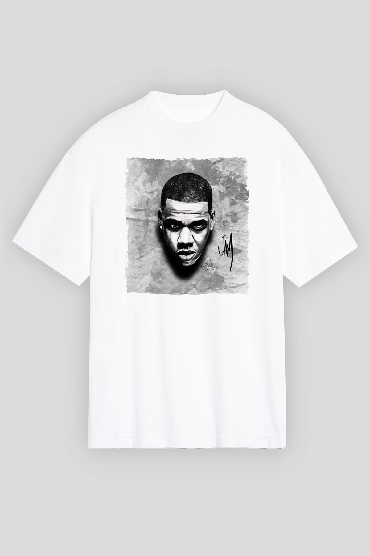 Jay-Z Beyaz Unisex Tişört T-Shirt - TişörtFabrikası