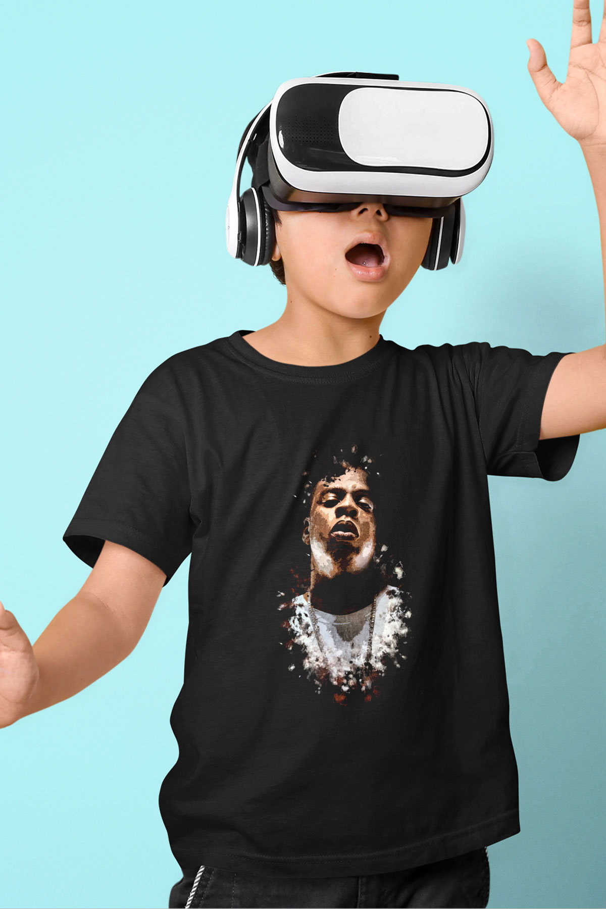 Jay-Z Siyah Unisex Çocuk Tişört