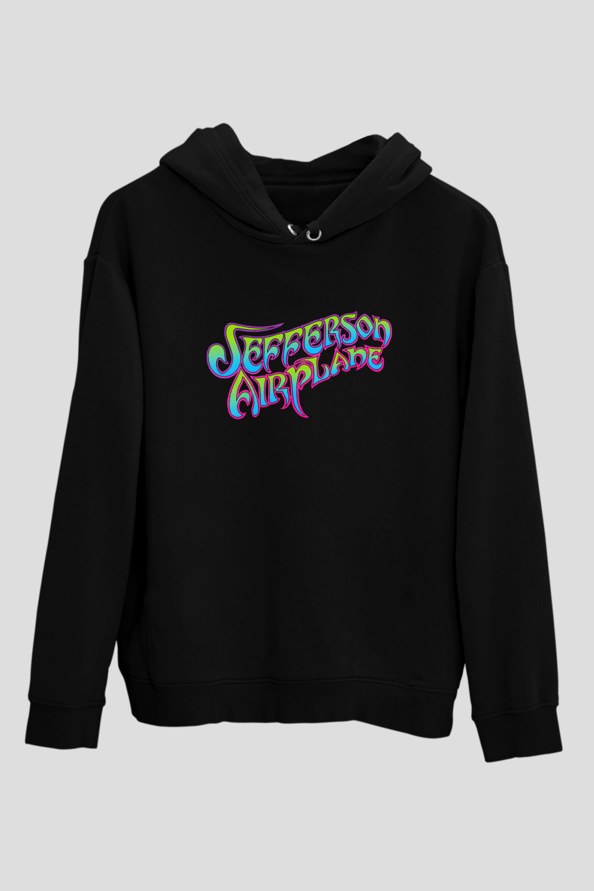 Jefferson Airplane Siyah Unisex Hoodie