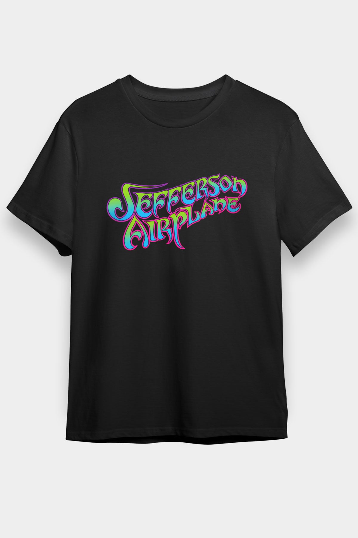 Jefferson Airplane Siyah Unisex Tişört T-Shirt - TişörtFabrikası