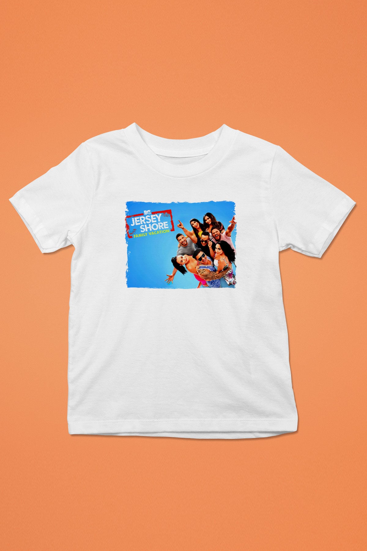 Jersey Shore Beyaz Unisex Çocuk Tişört